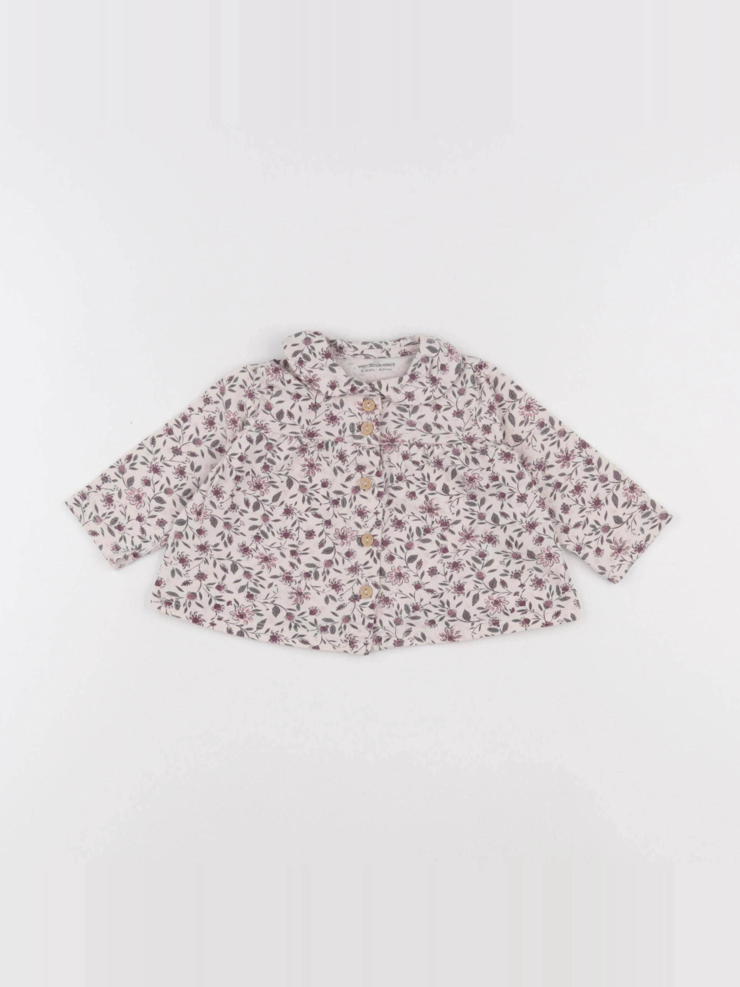 Vertbaudet - tee-shirt multicolore - 6 mois