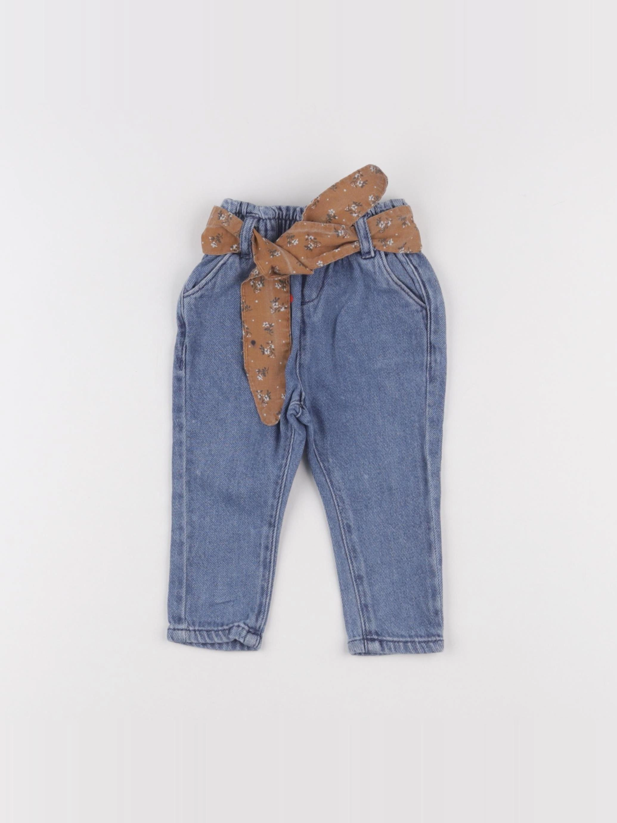 Vertbaudet - jean bleu - 9 mois