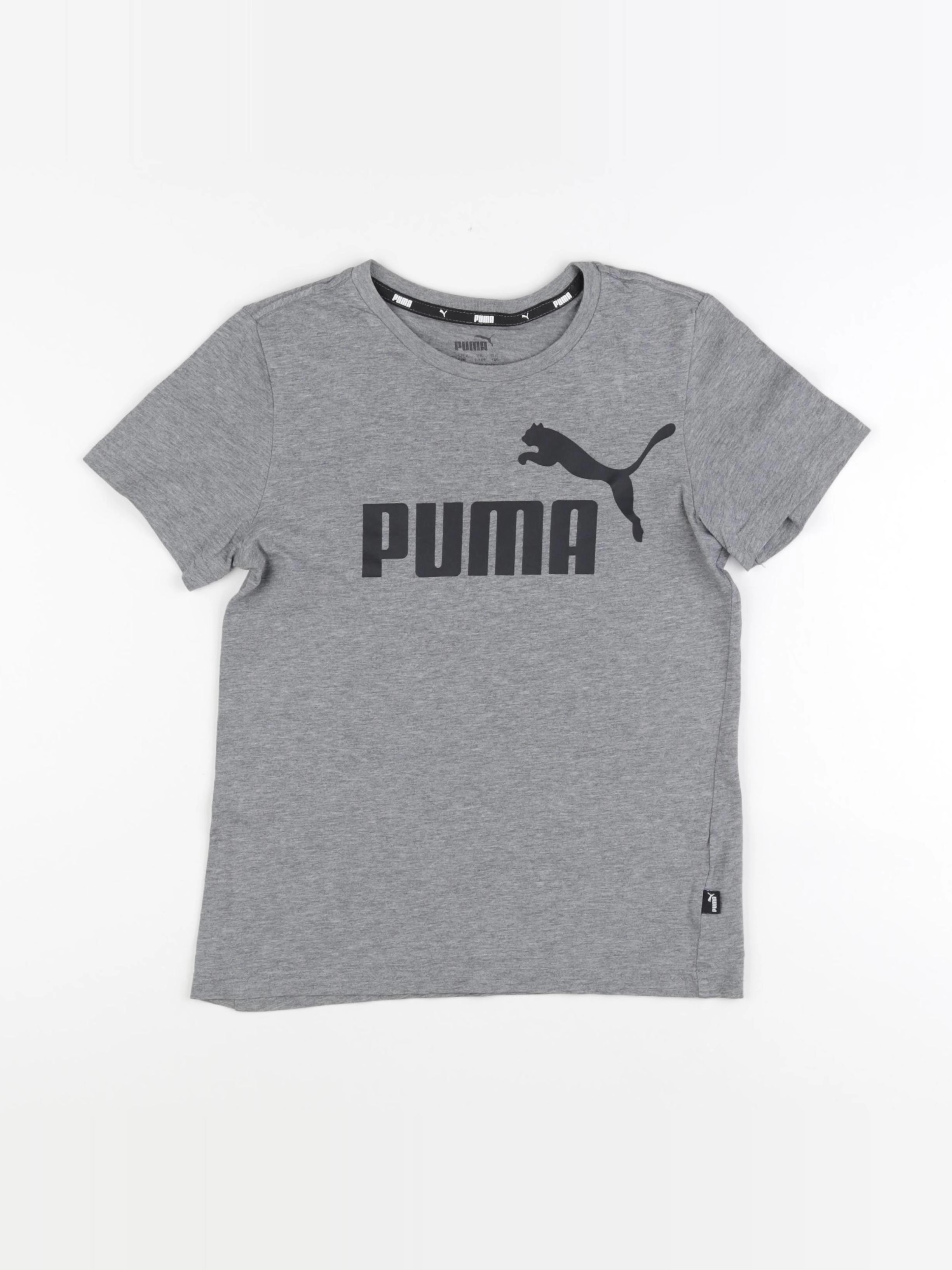 Puma - tee-shirt gris - 9/10 ans
