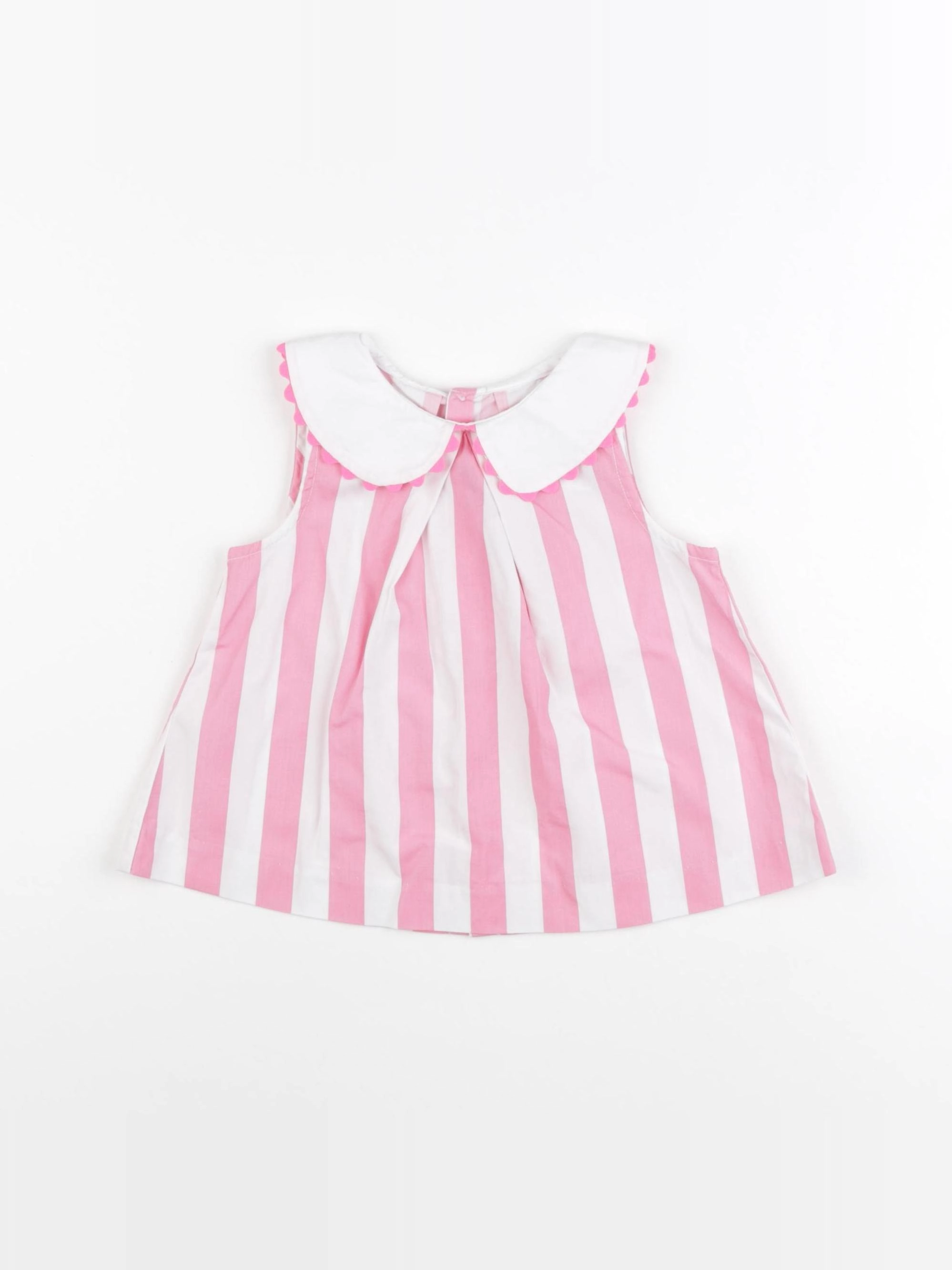 Jacadi - blouse blanc, rose - 24 mois