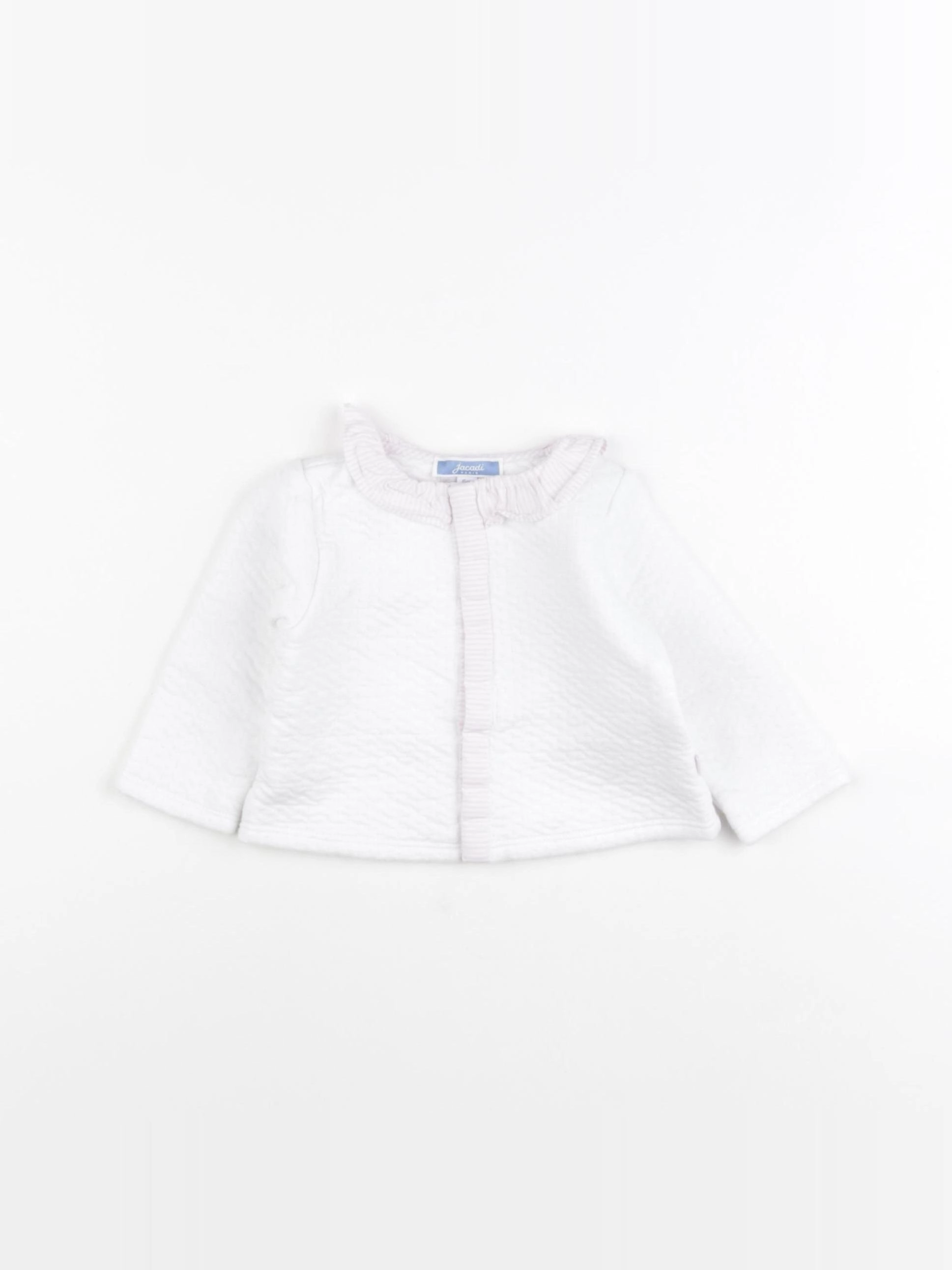 Jacadi - gilet blanc - 6 mois