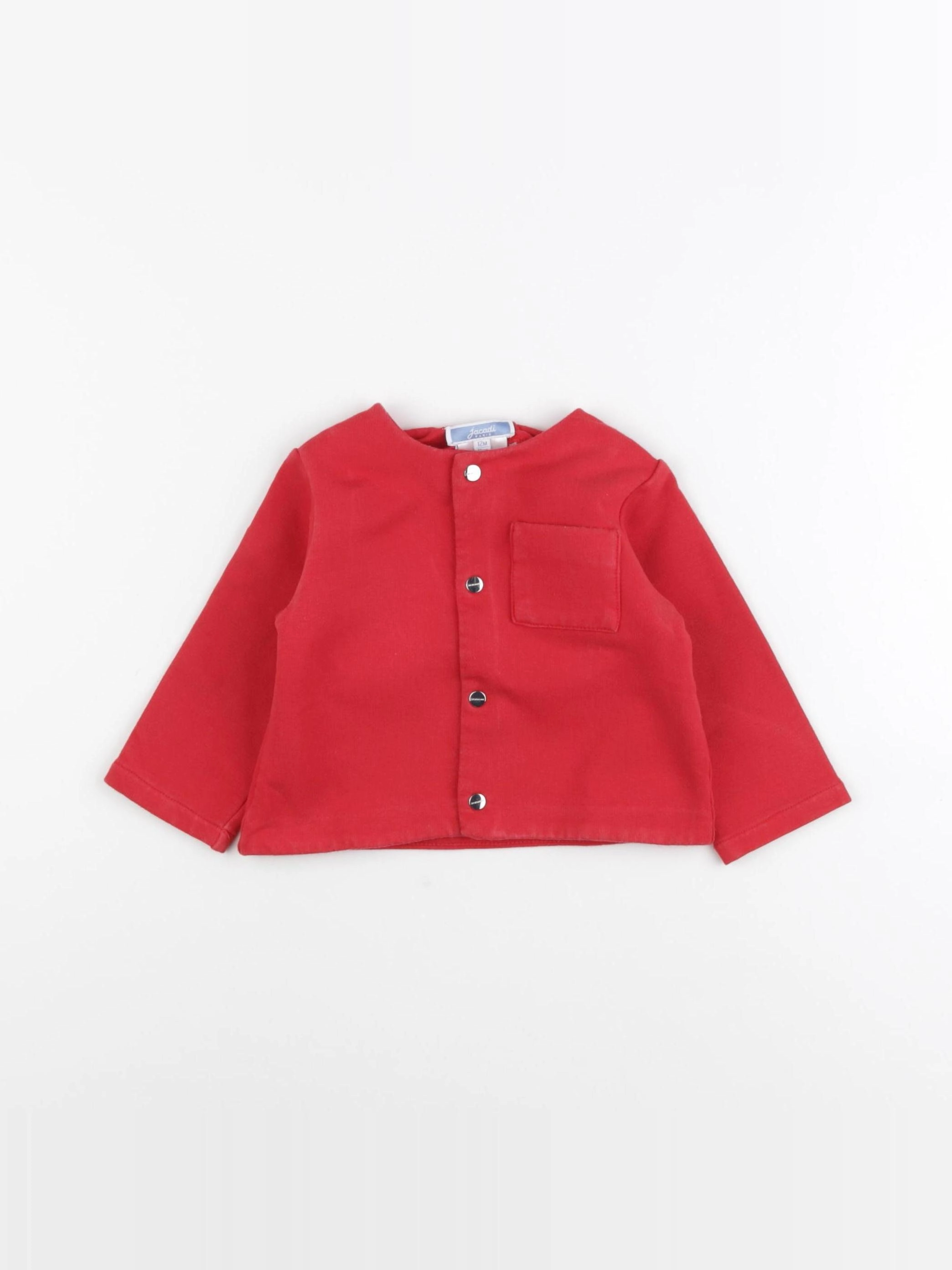 Jacadi - gilet rouge - 12 mois