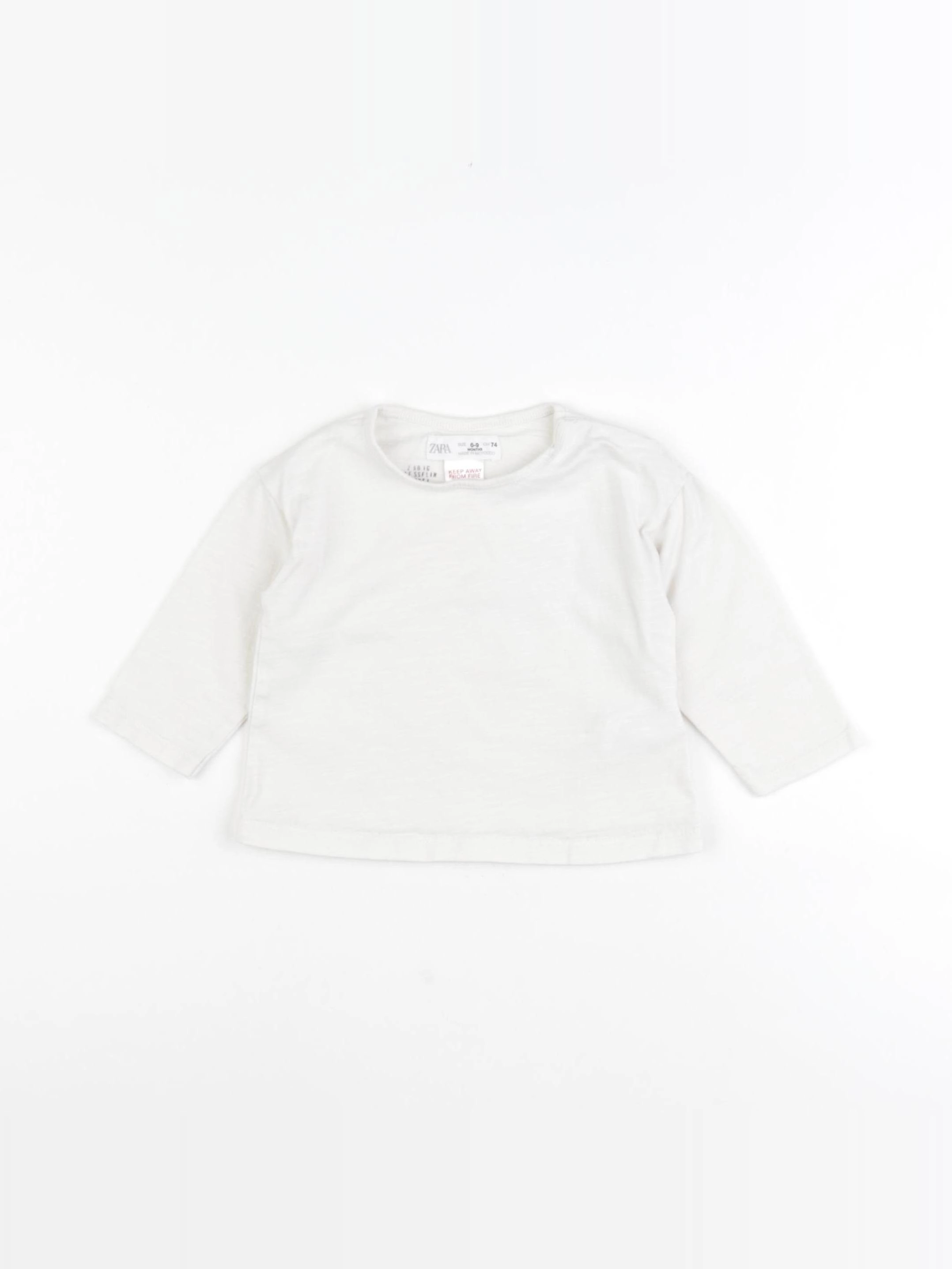Zara - tee-shirt blanc - 6/9 mois