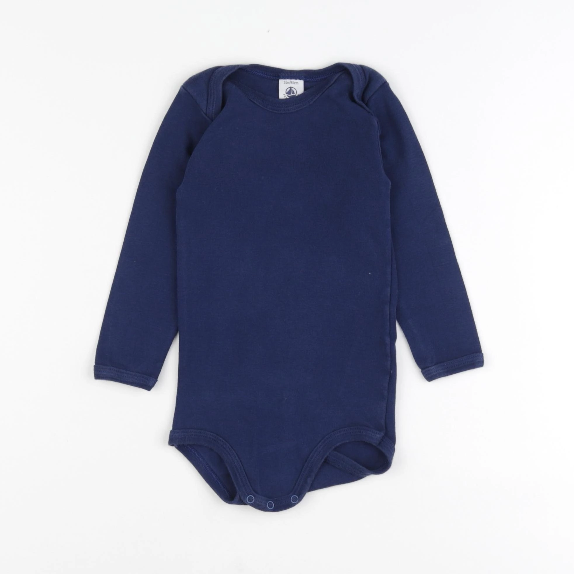 Petit Bateau - body bleu - 24 mois