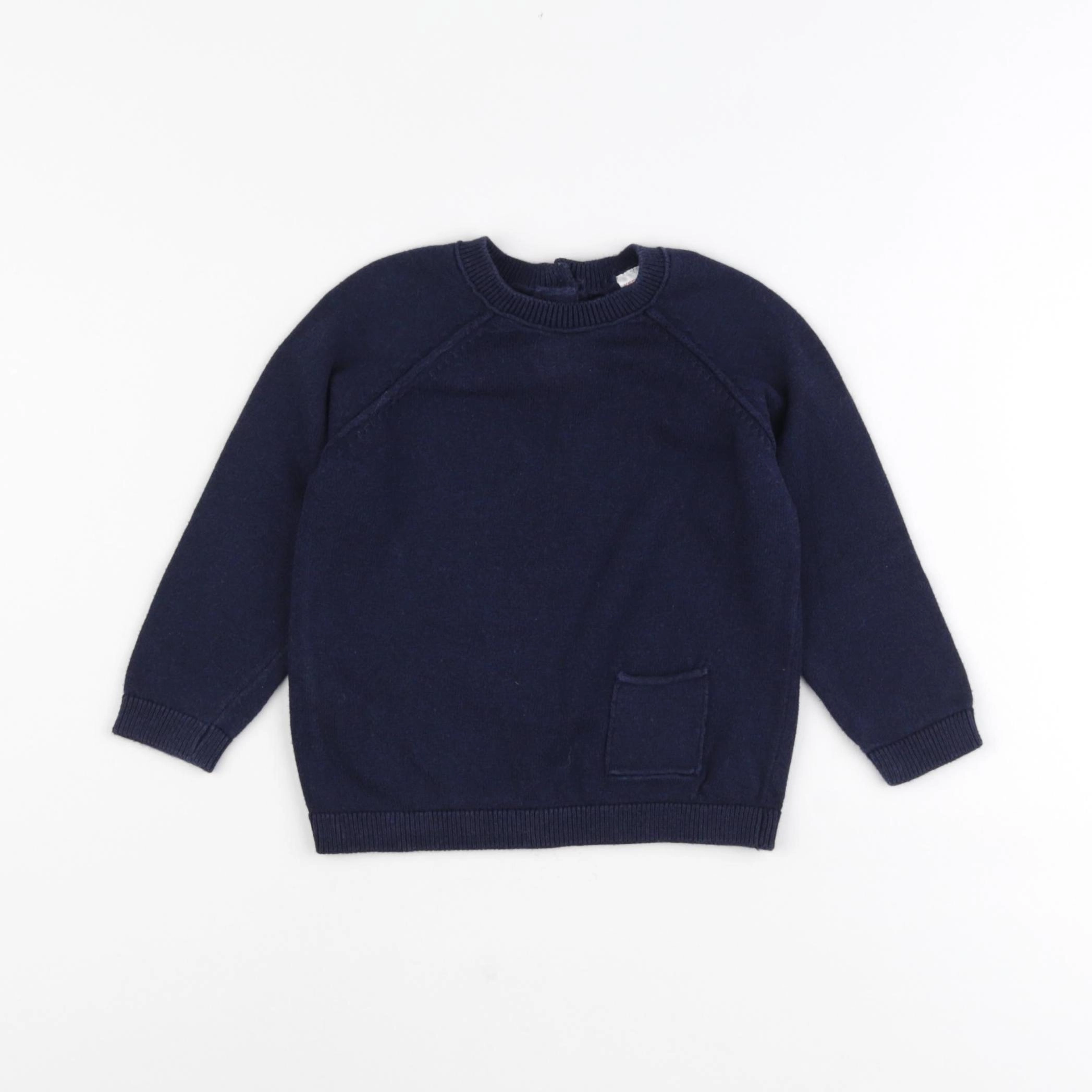 Mango - pull bleu - 9/12 mois