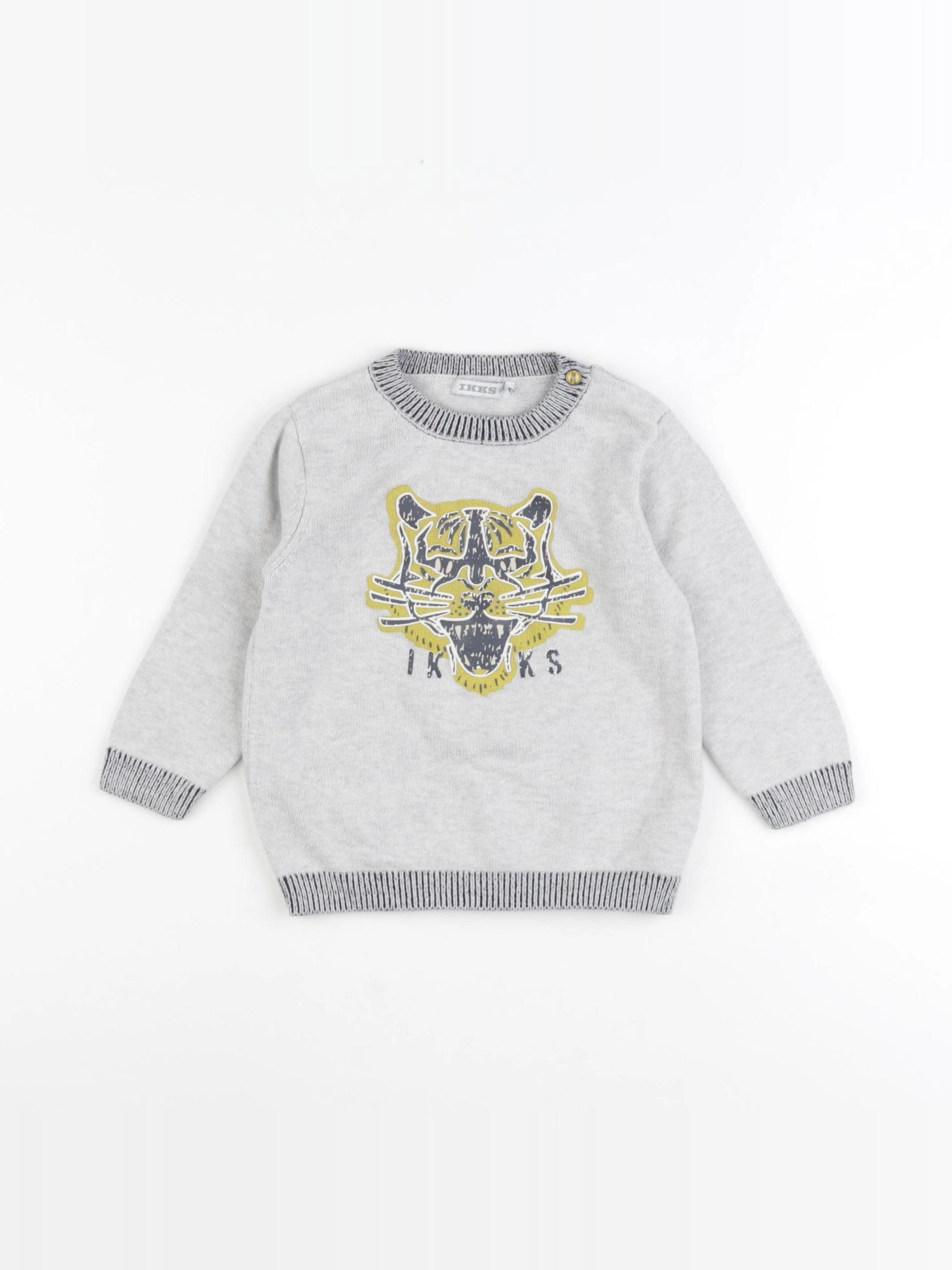 IKKS - pull gris - 18 mois