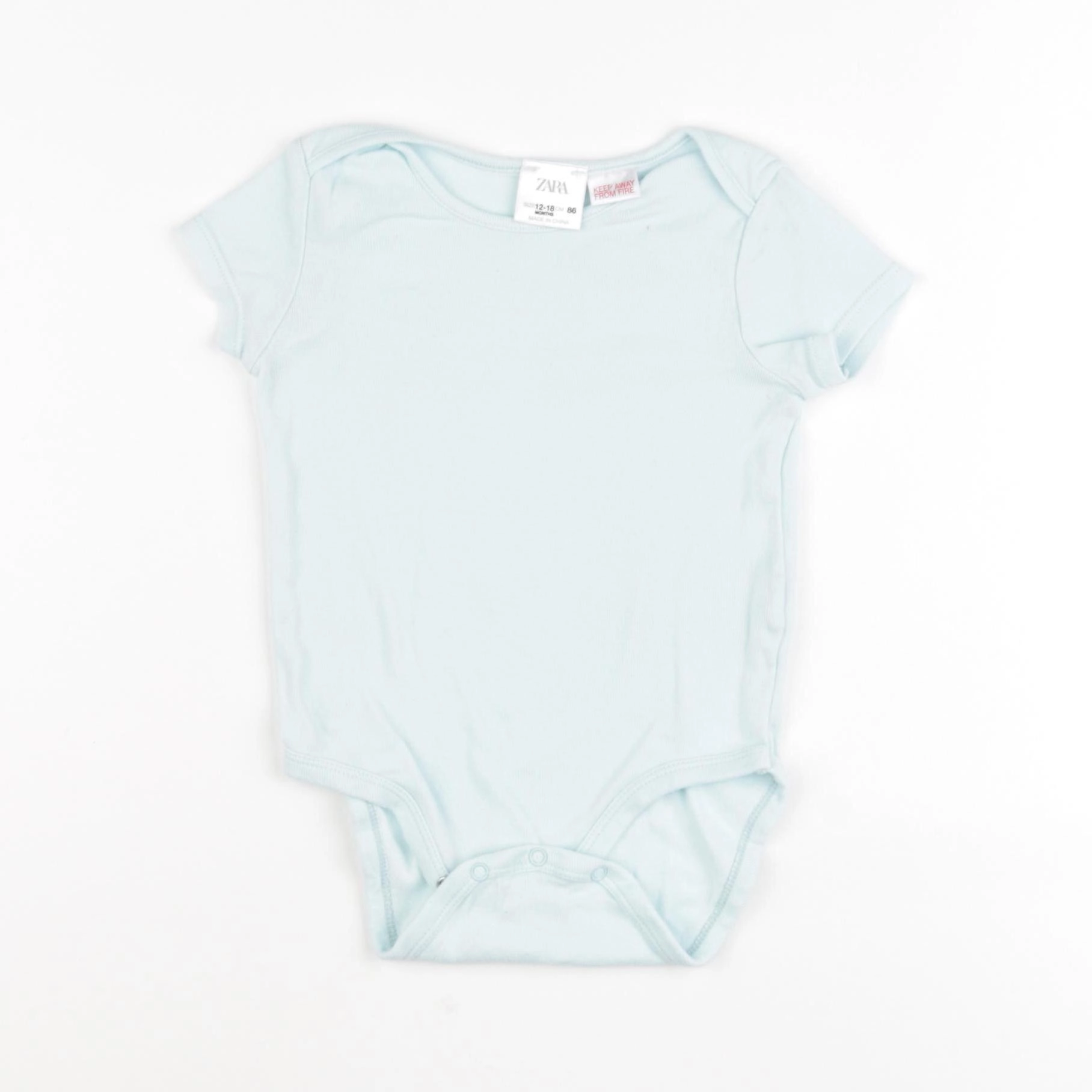 Zara - body bleu - 12/18 mois