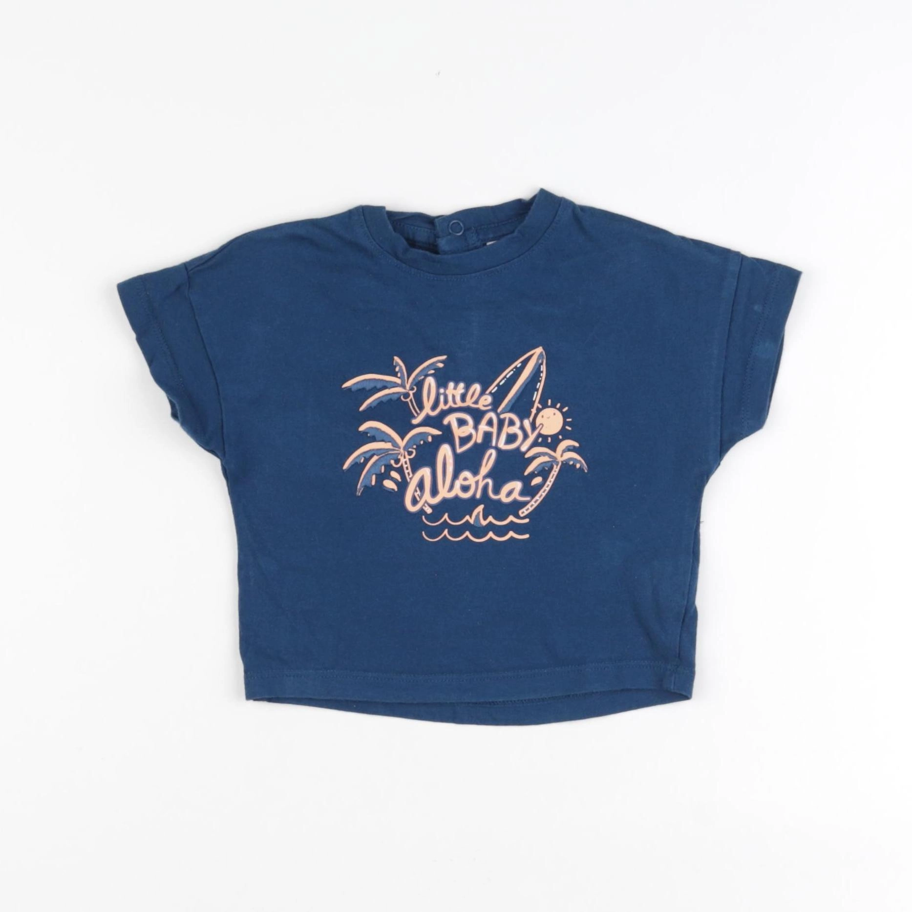 Tape à l'oeil - tee-shirt bleu - 12 mois
