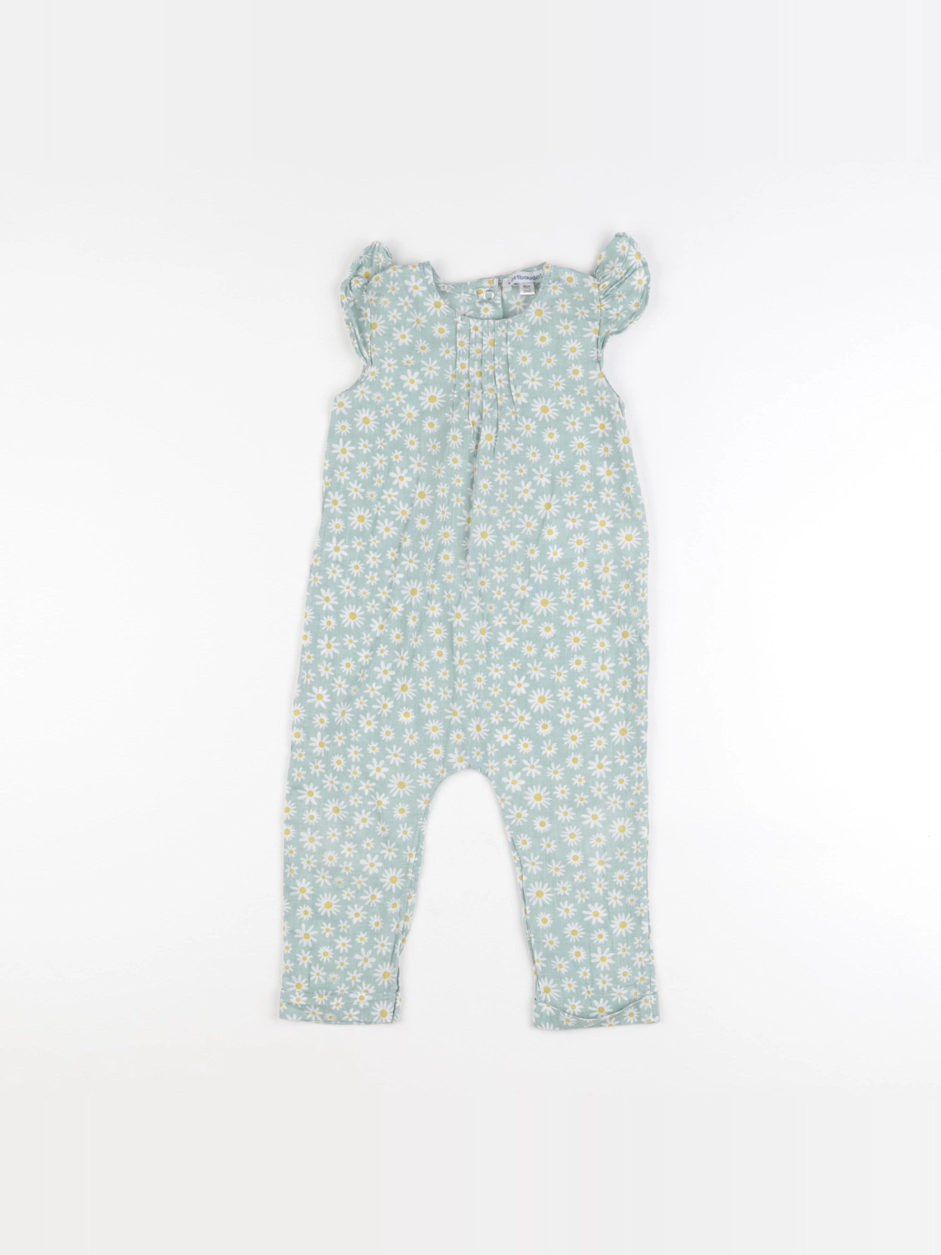 Vertbaudet - combinaison vert - 2 ans