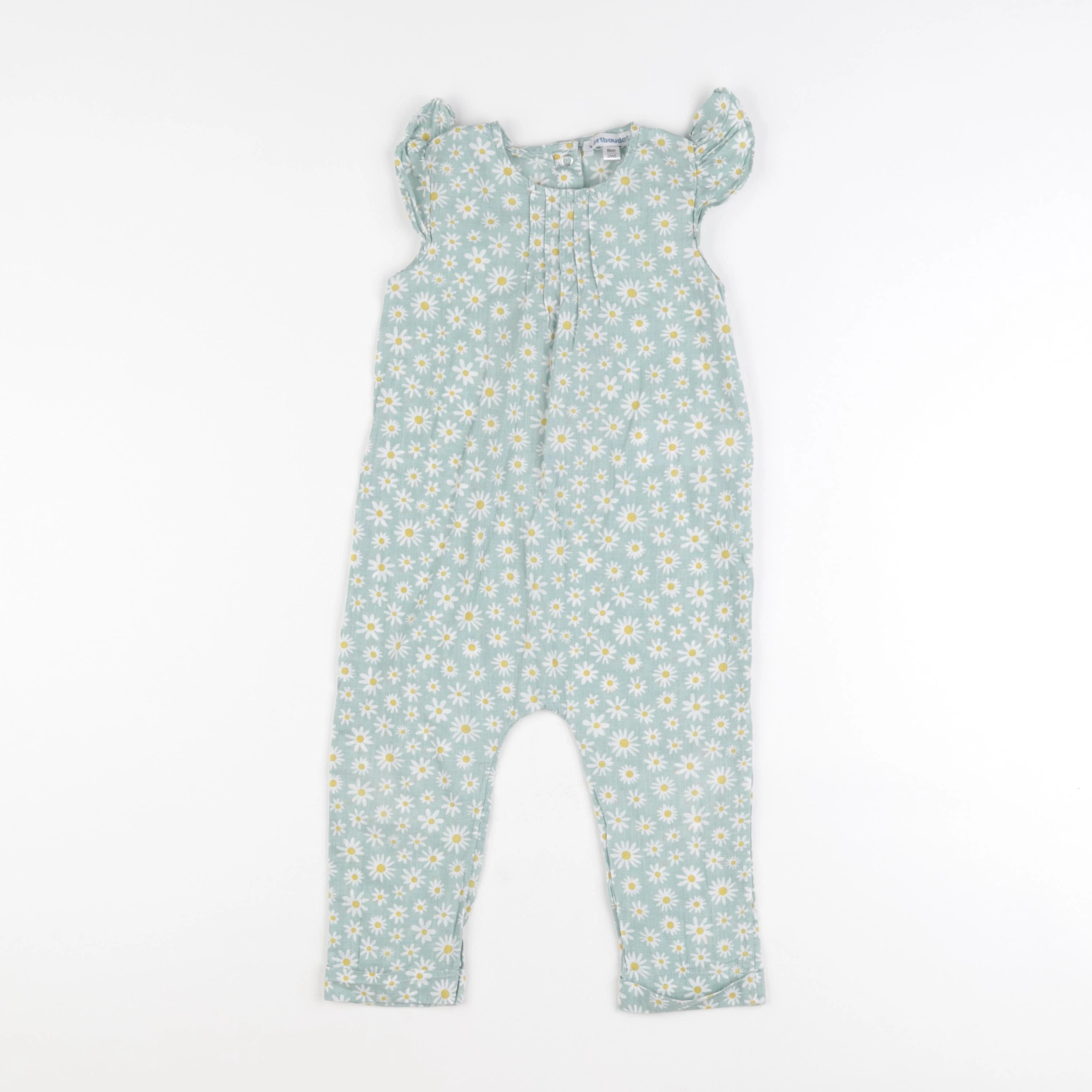 Vertbaudet - combinaison vert - 2 ans