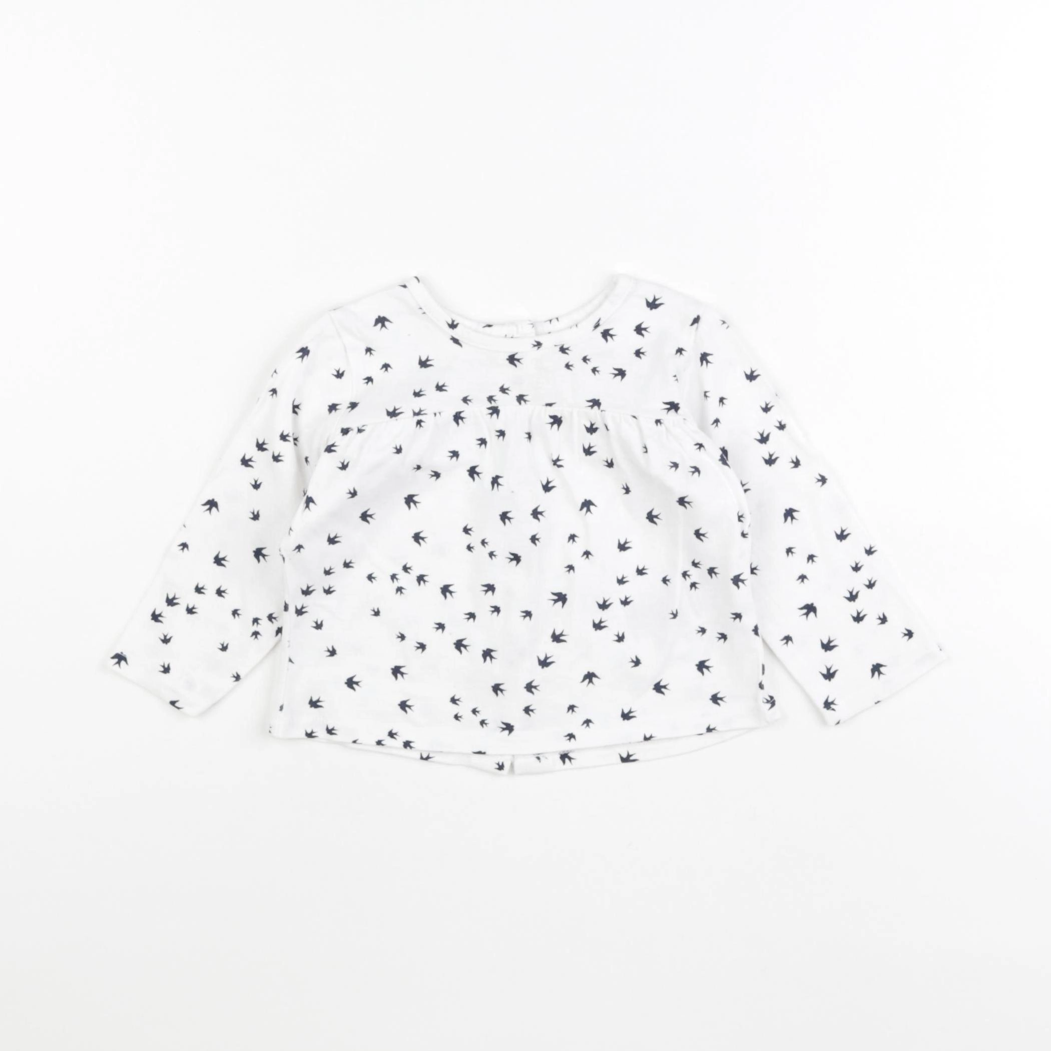 Vertbaudet - tee-shirt blanc - 6 mois