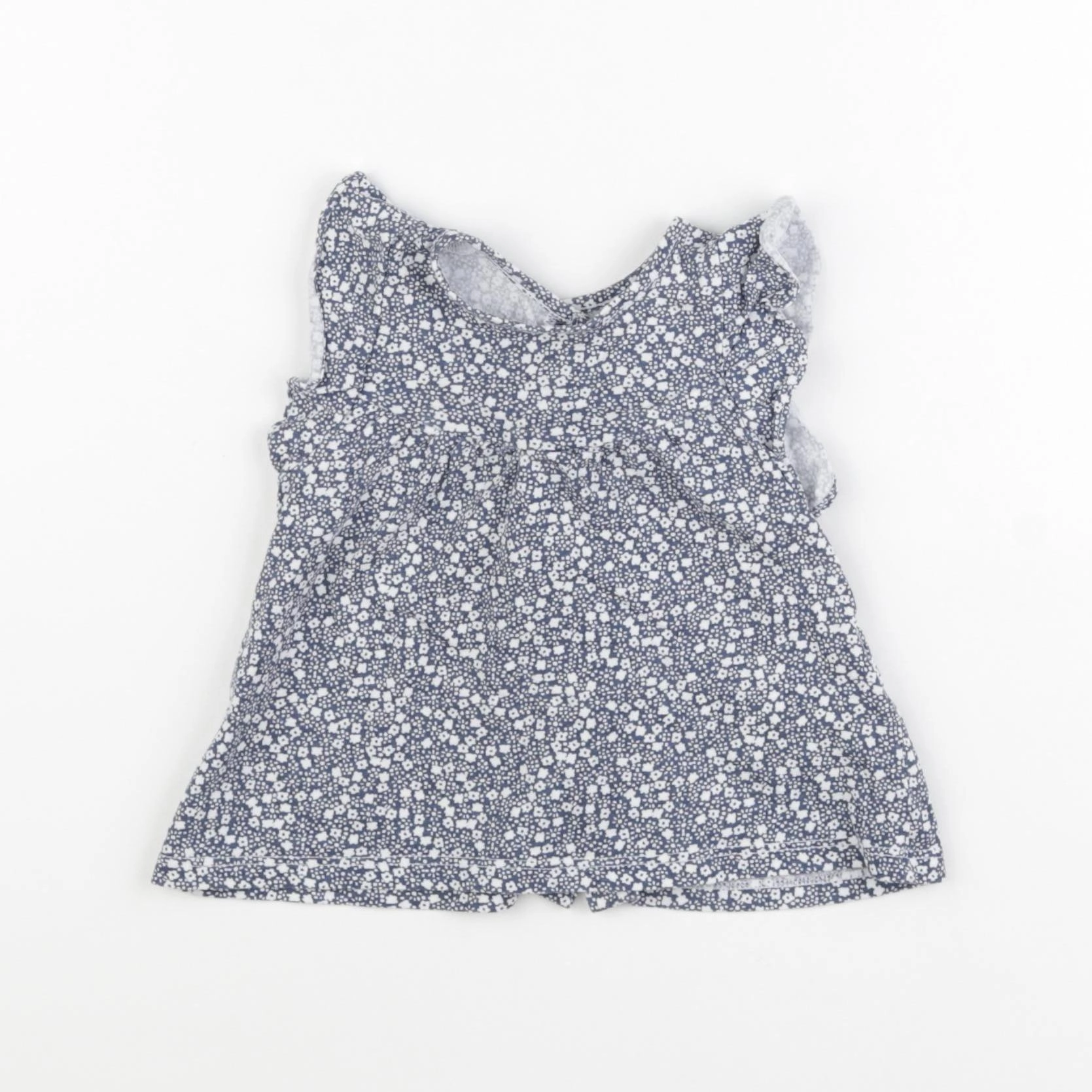 Vertbaudet - tee-shirt bleu - 9 mois