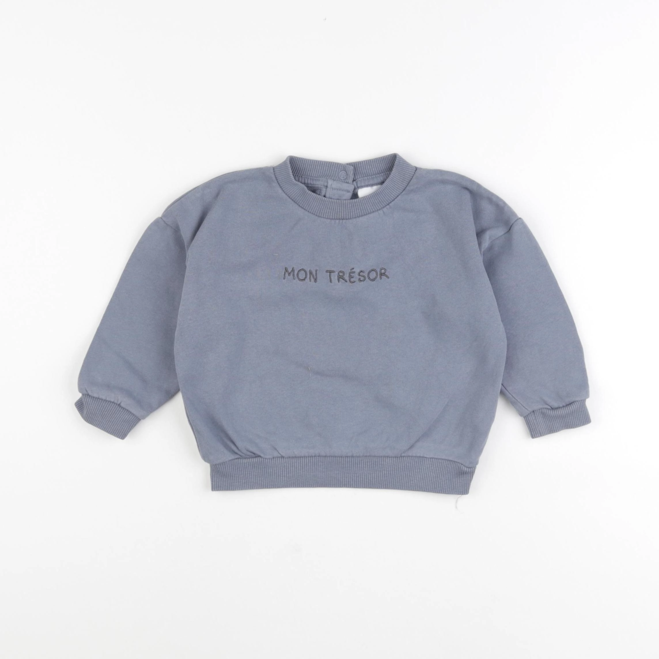 Vertbaudet - sweat bleu - 18 mois