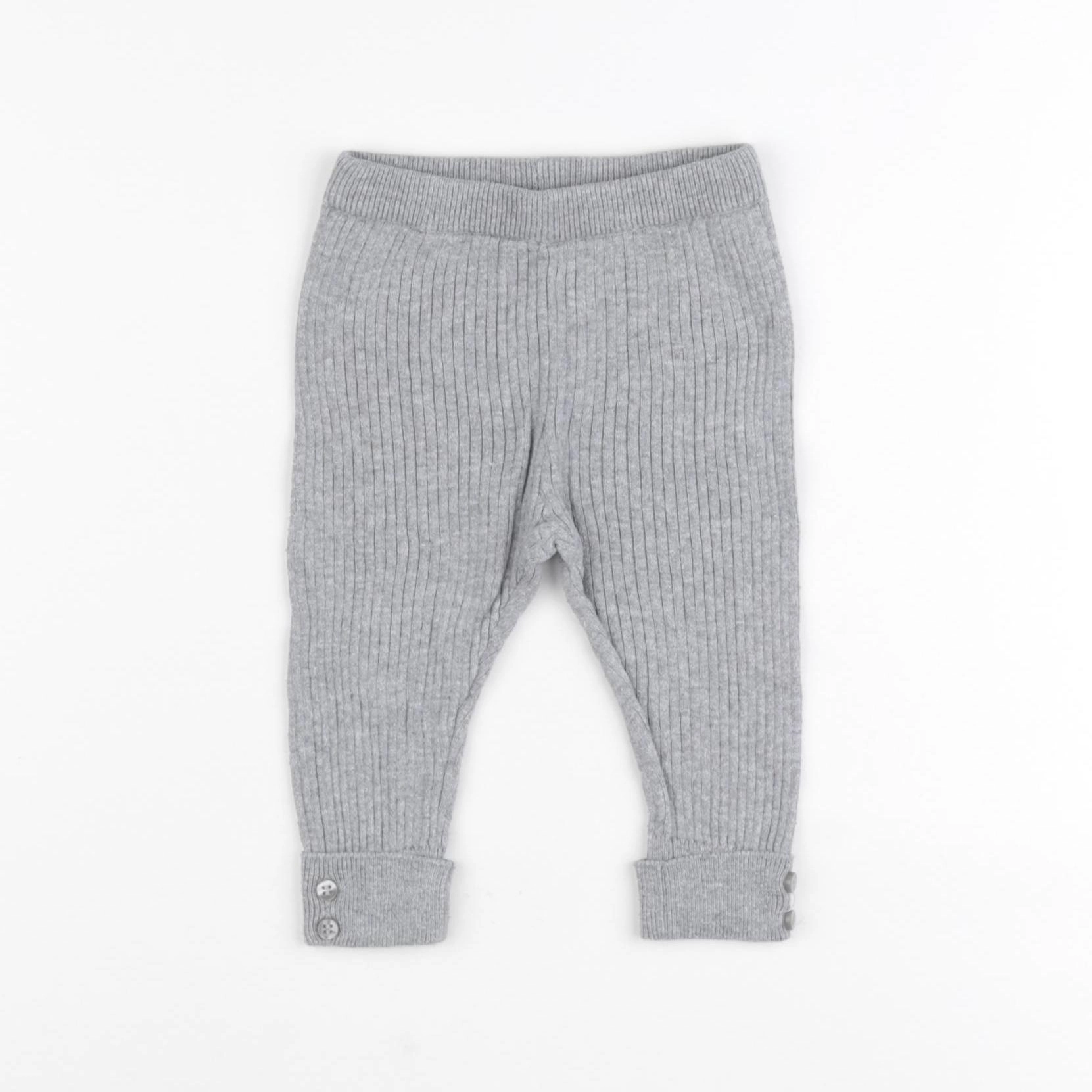 Zara - legging gris - 3/6 mois