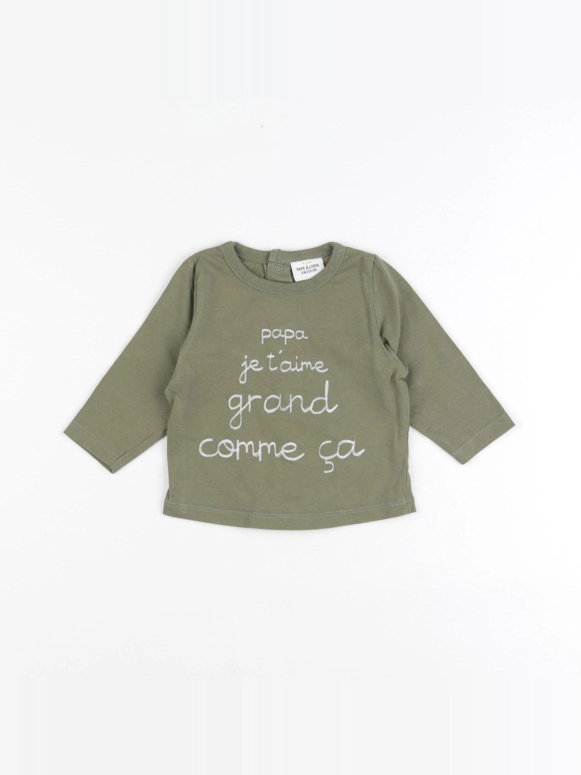 Tape à l'oeil - tee-shirt vert - 3 mois