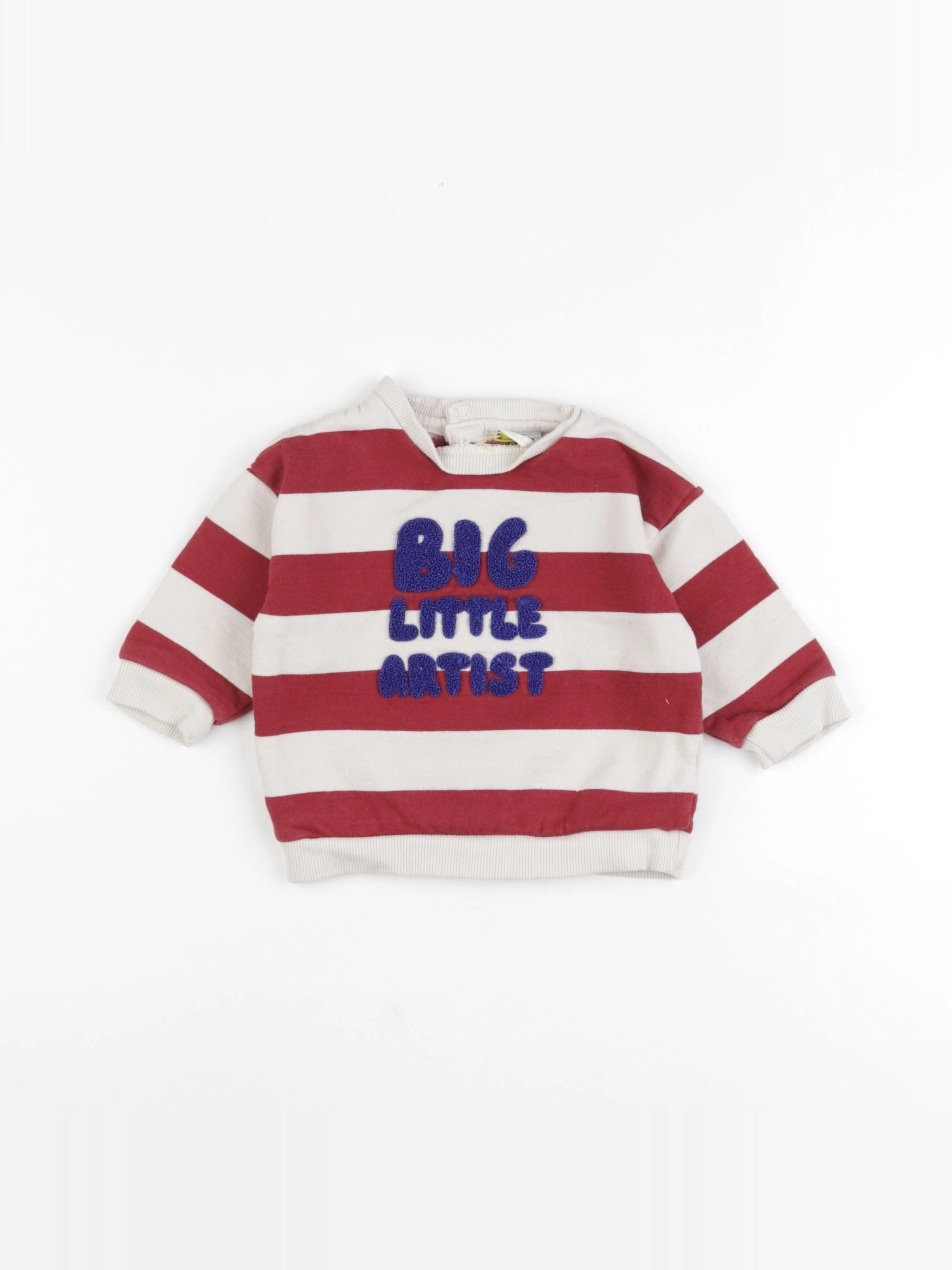 Tape à l'oeil - sweat rouge, blanc - 6 mois