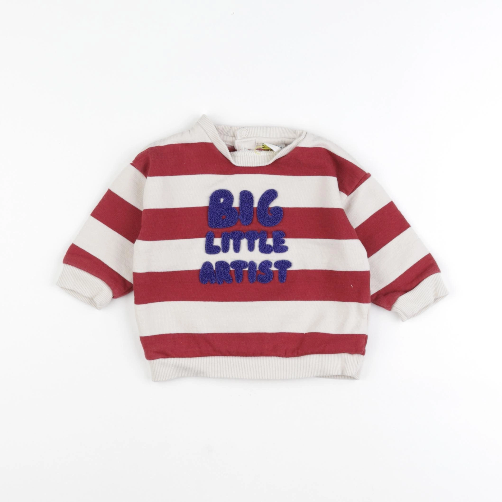 Tape à l'oeil - sweat rouge, blanc - 6 mois