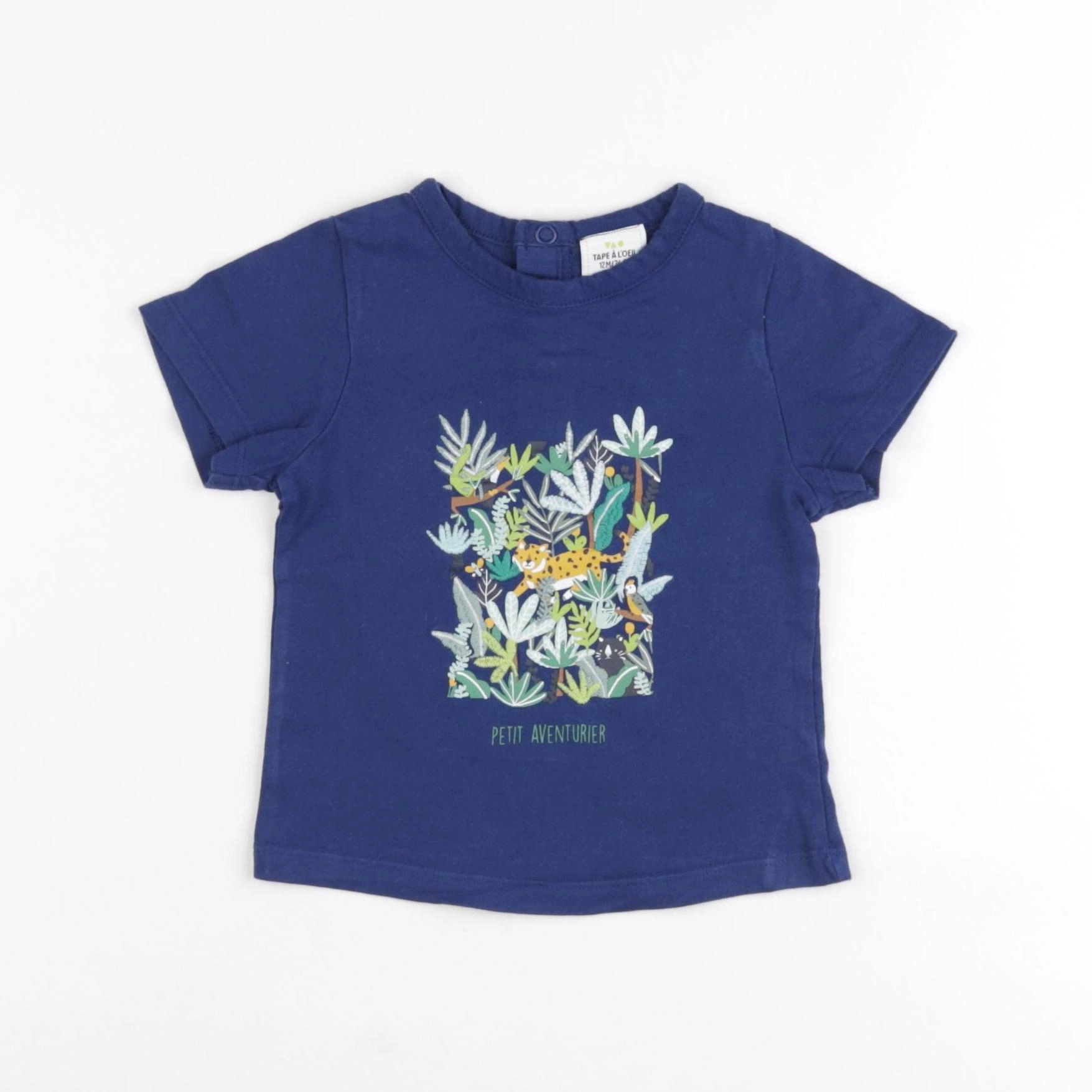 Tape à l'oeil - tee-shirt bleu - 12 mois