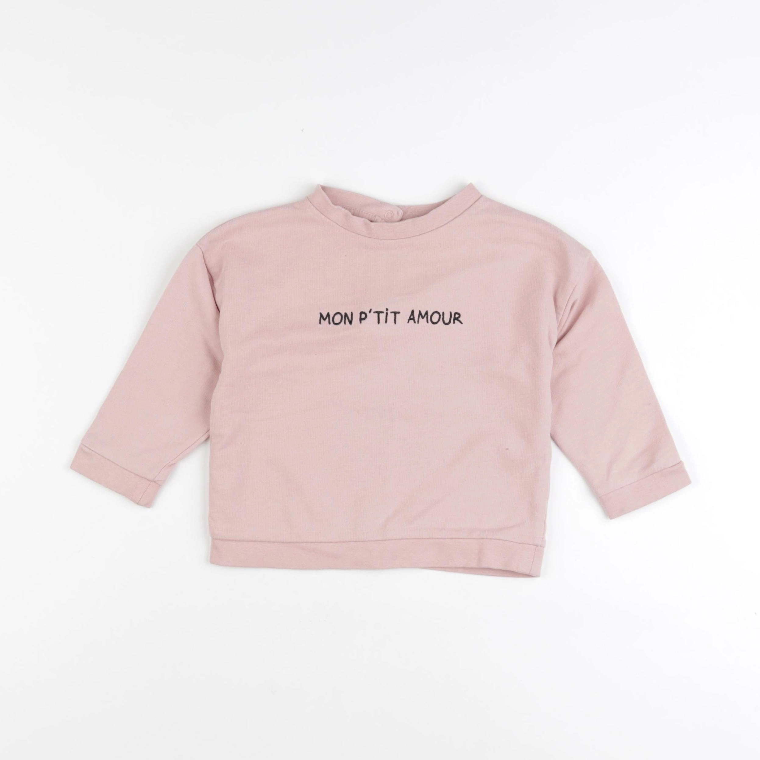 Vertbaudet - sweat rose - 2 ans