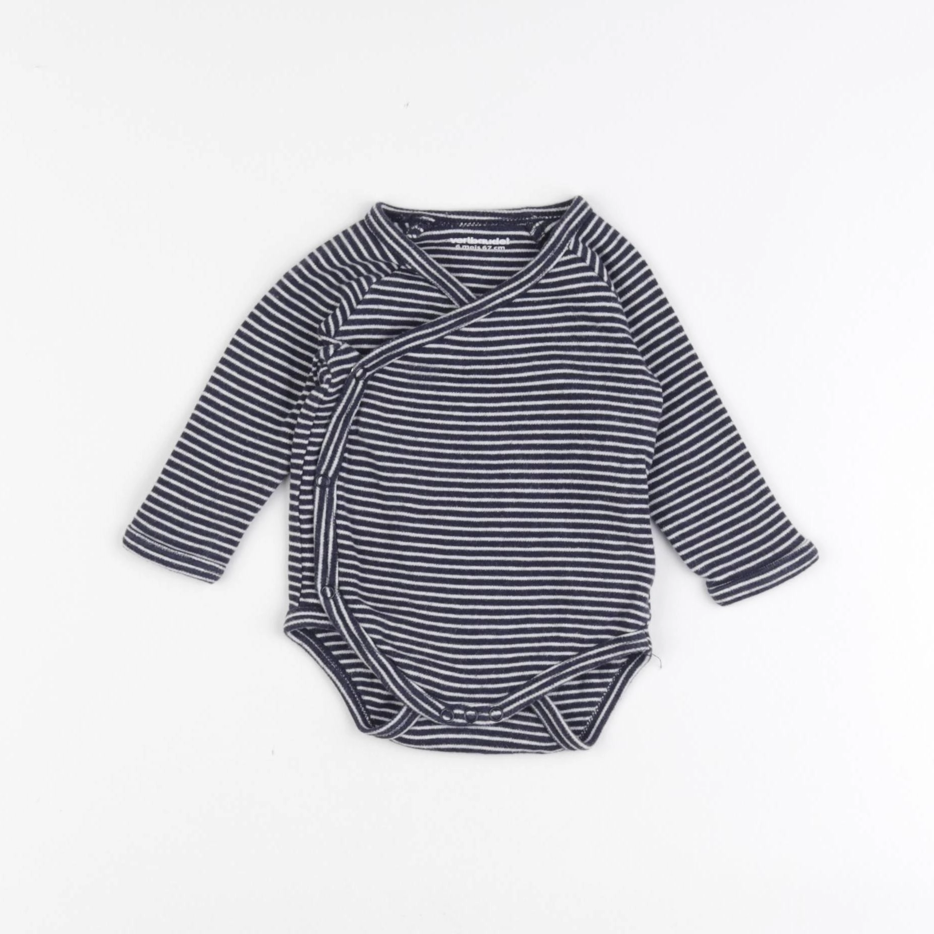 Vertbaudet - body bleu - 6 mois
