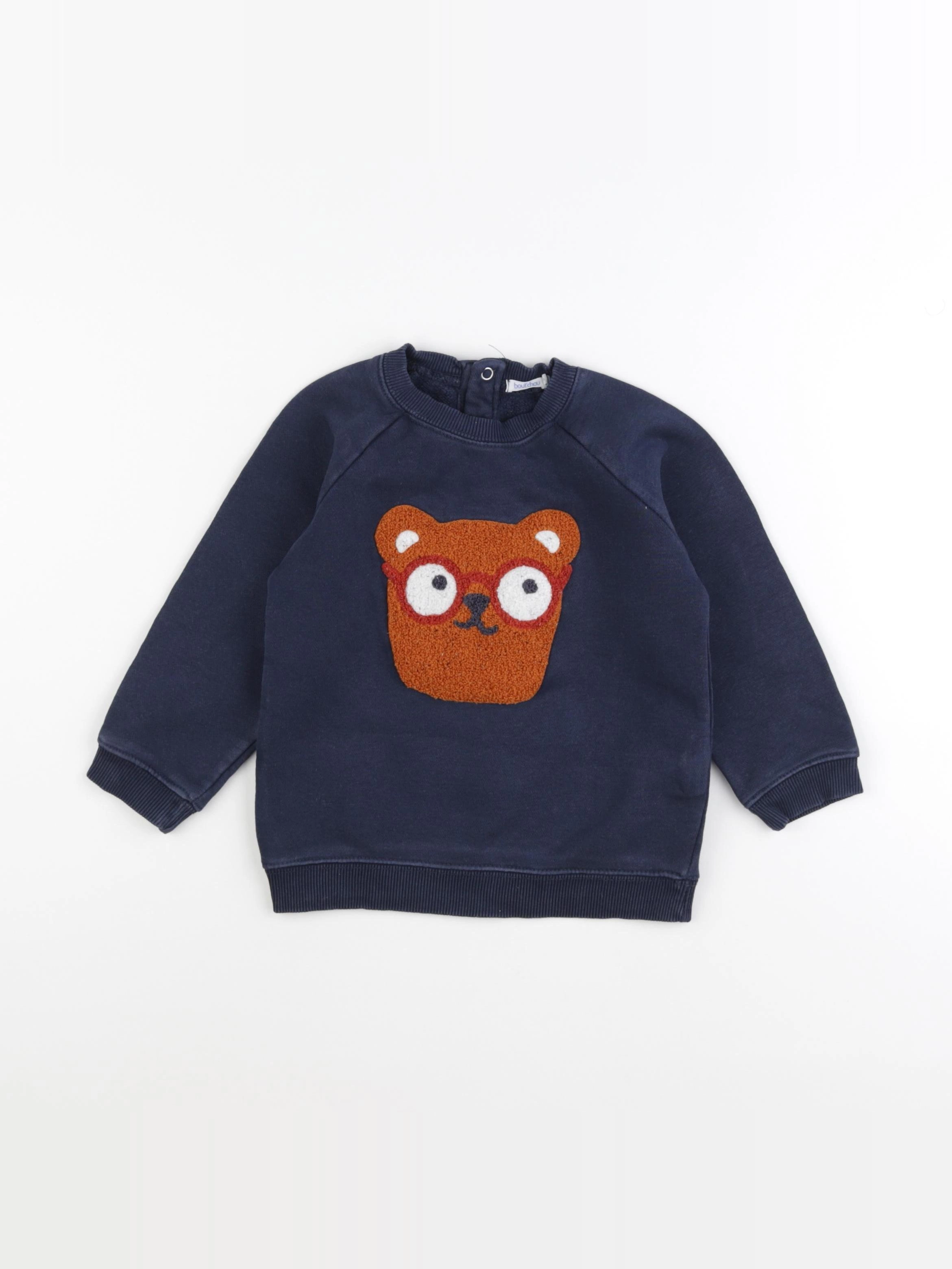 Boutchou - sweat bleu - 36 mois
