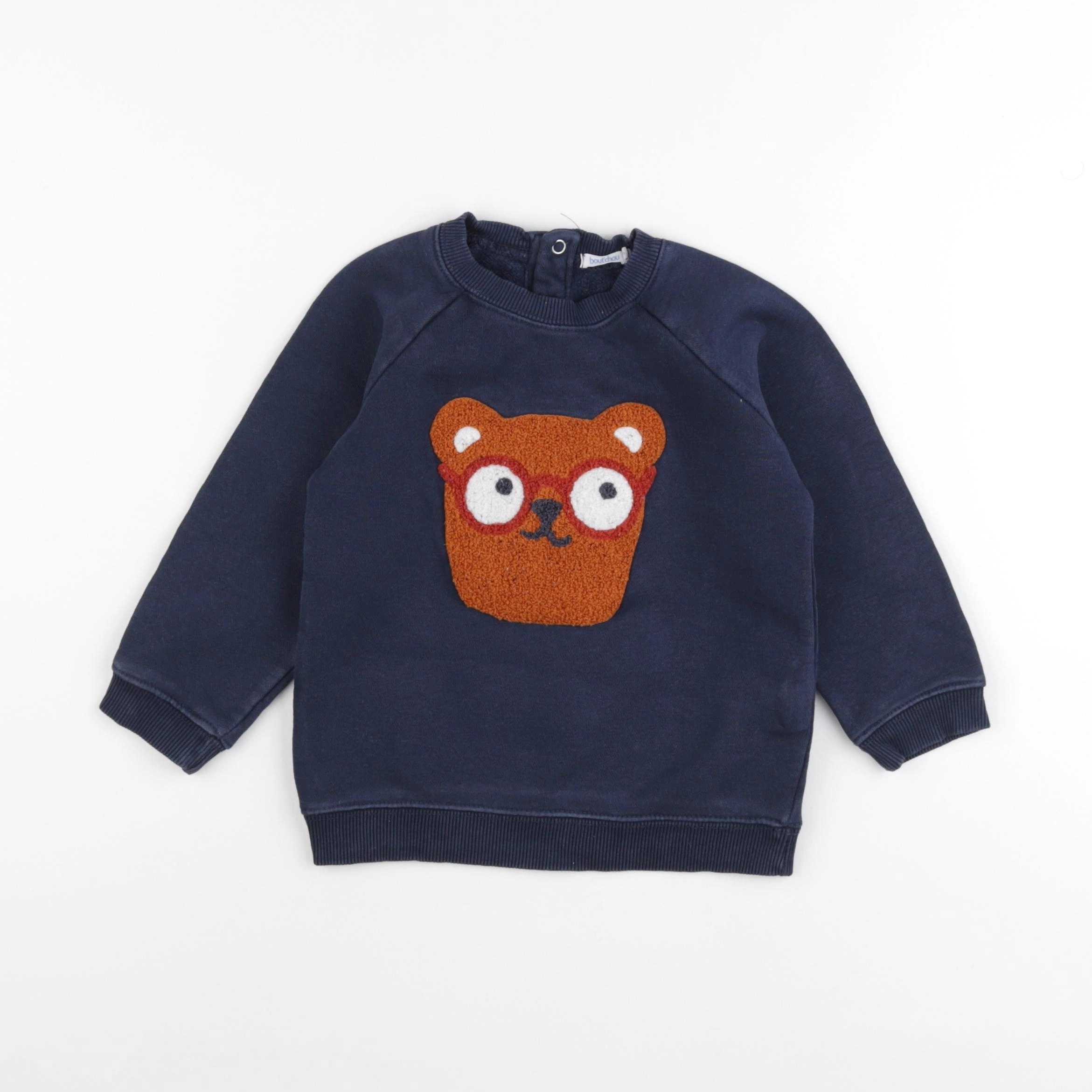 Boutchou - sweat bleu - 36 mois