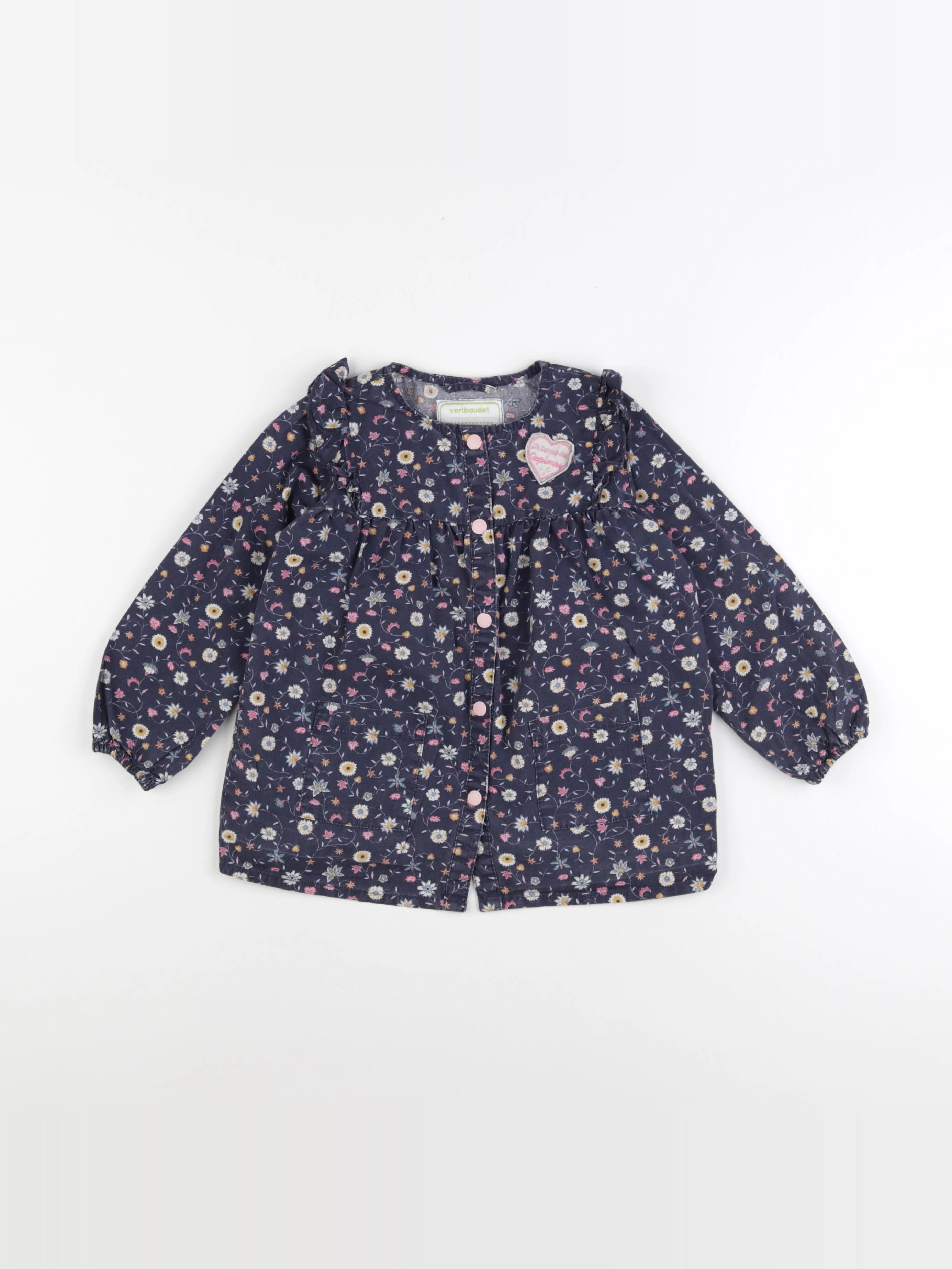 Vertbaudet - blouse bleu - 3 ans