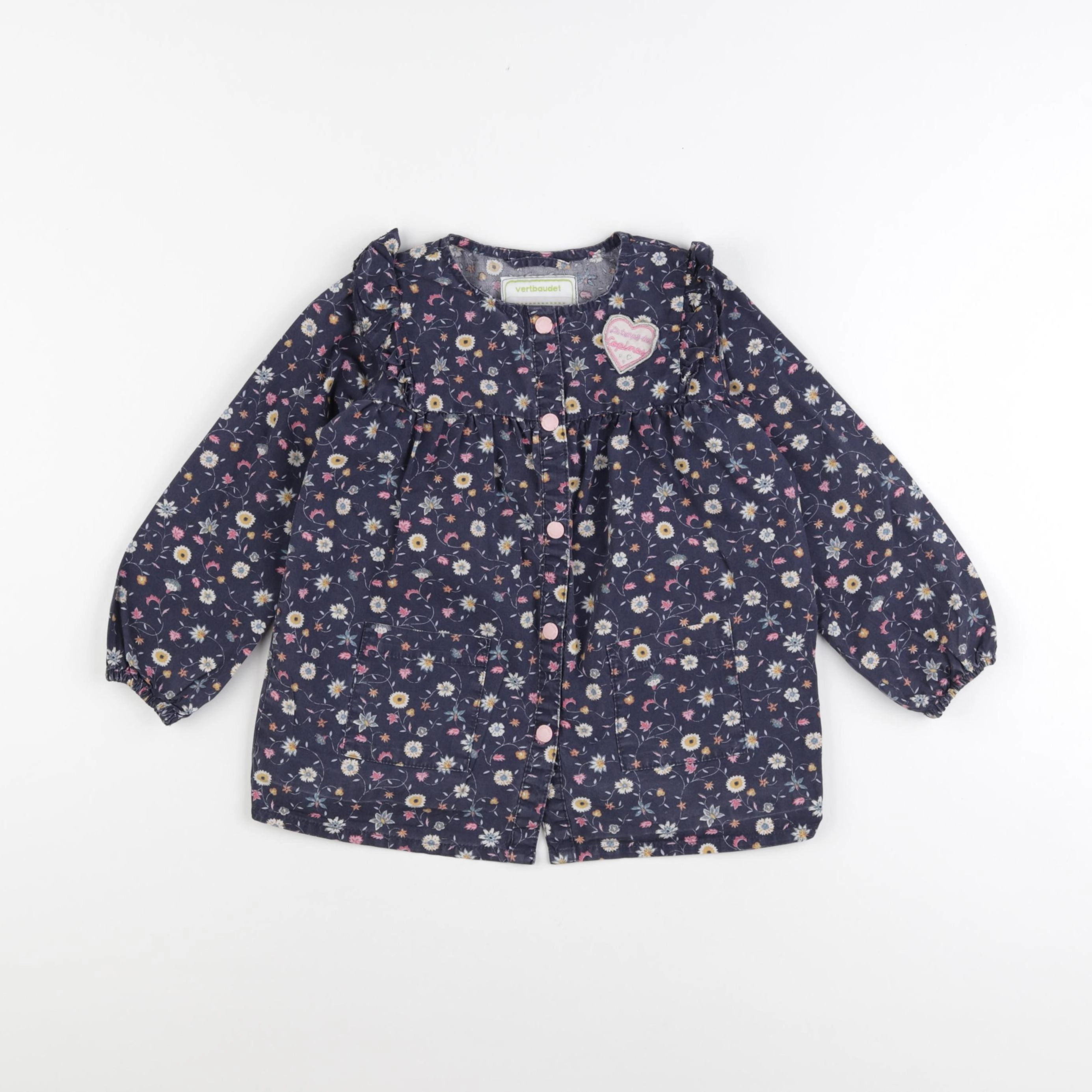 Vertbaudet - blouse bleu - 3 ans