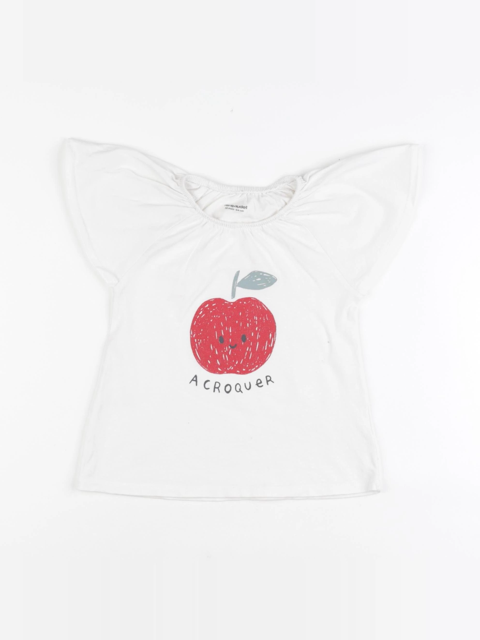 Vertbaudet - tee-shirt blanc - 36 mois