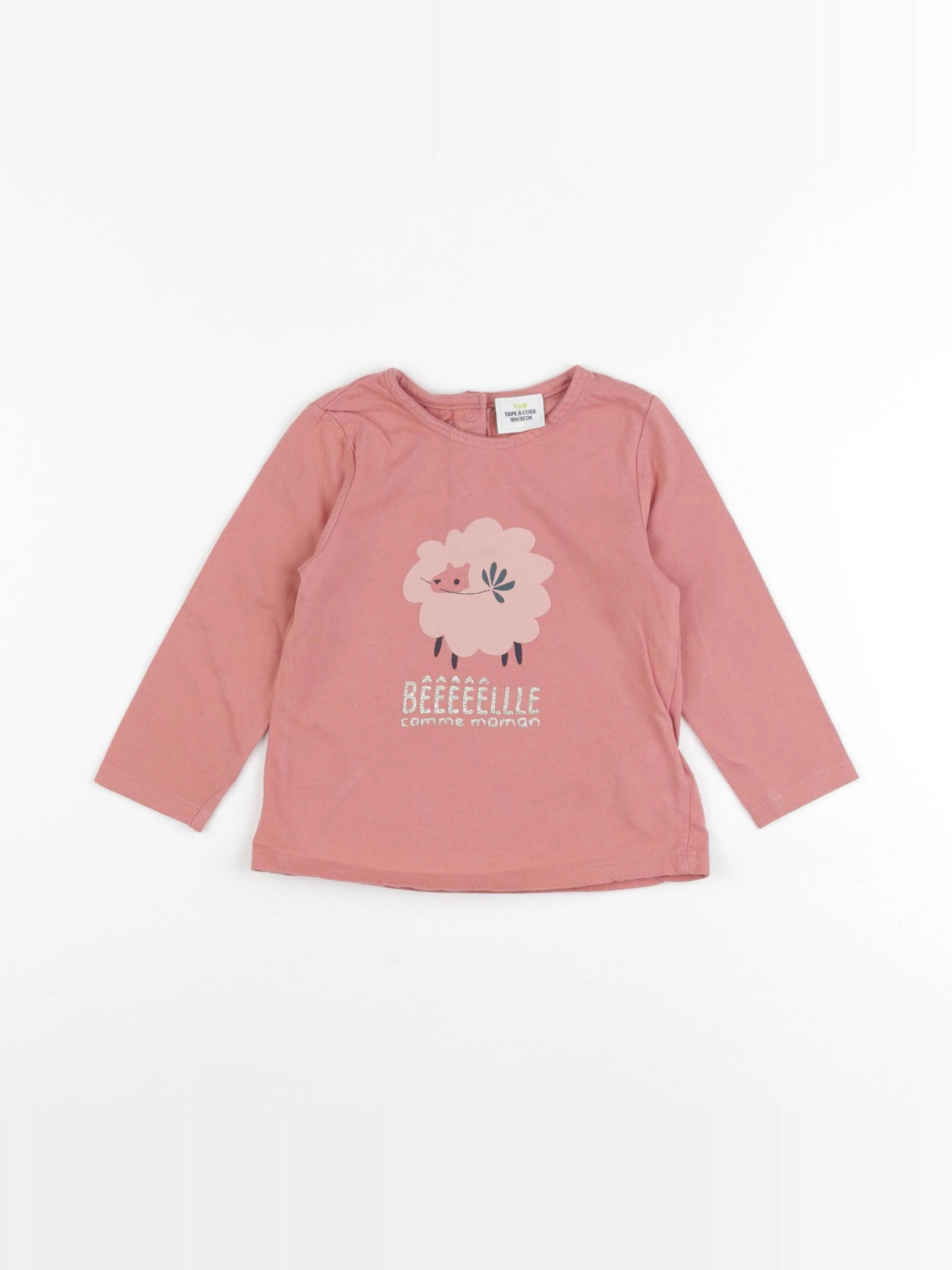 Tape à l'oeil - tee-shirt rose - 18 mois