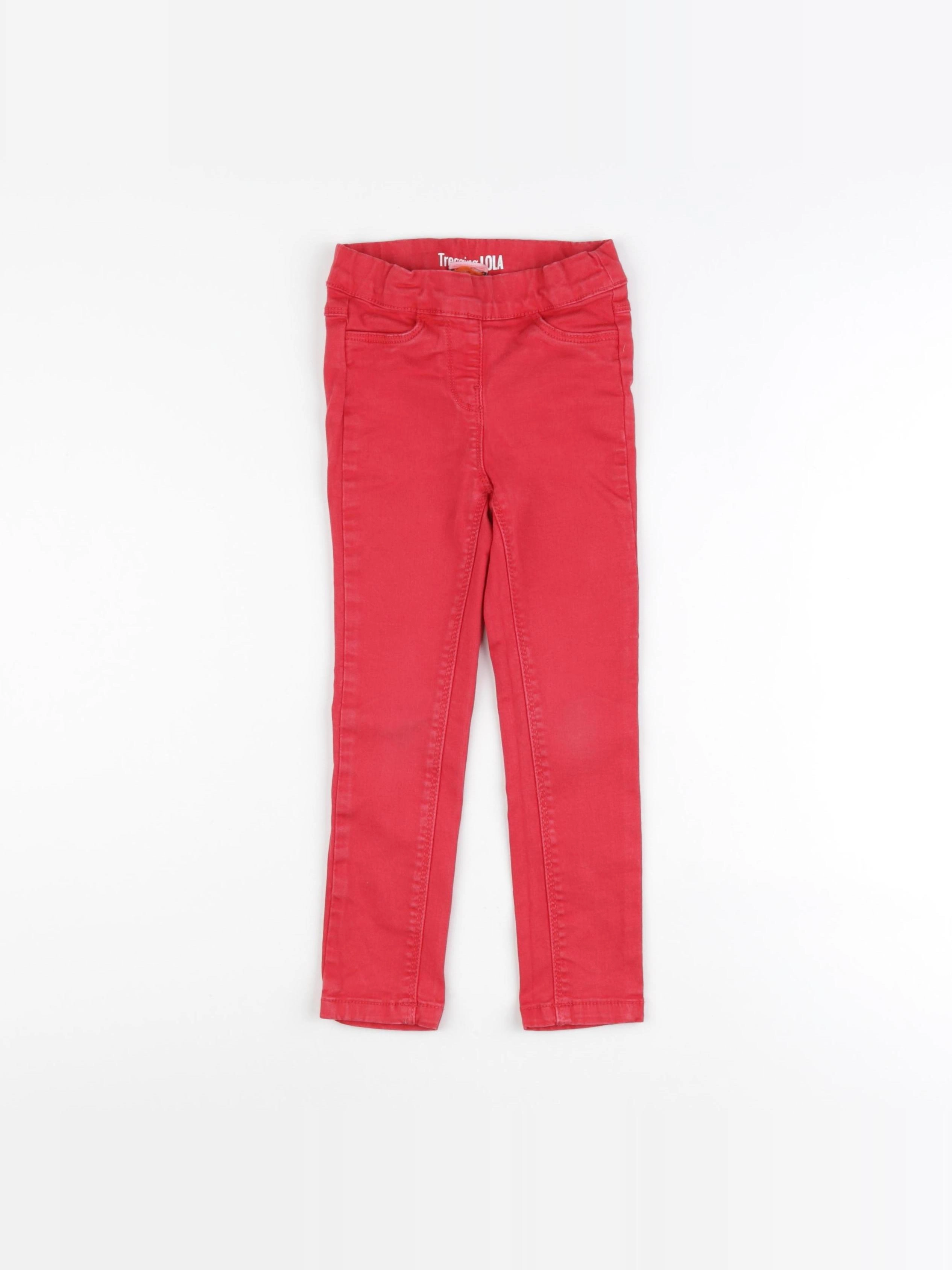 Tape à l'oeil - jegging rouge - 2/3 ans