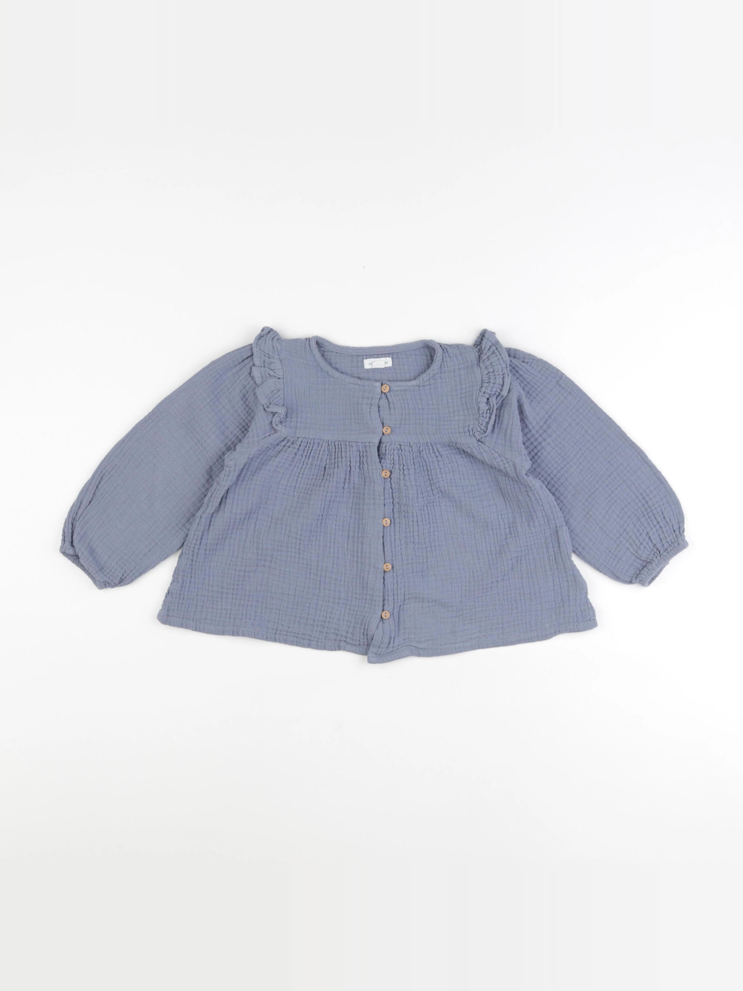 Vertbaudet - blouse bleu - 36 mois