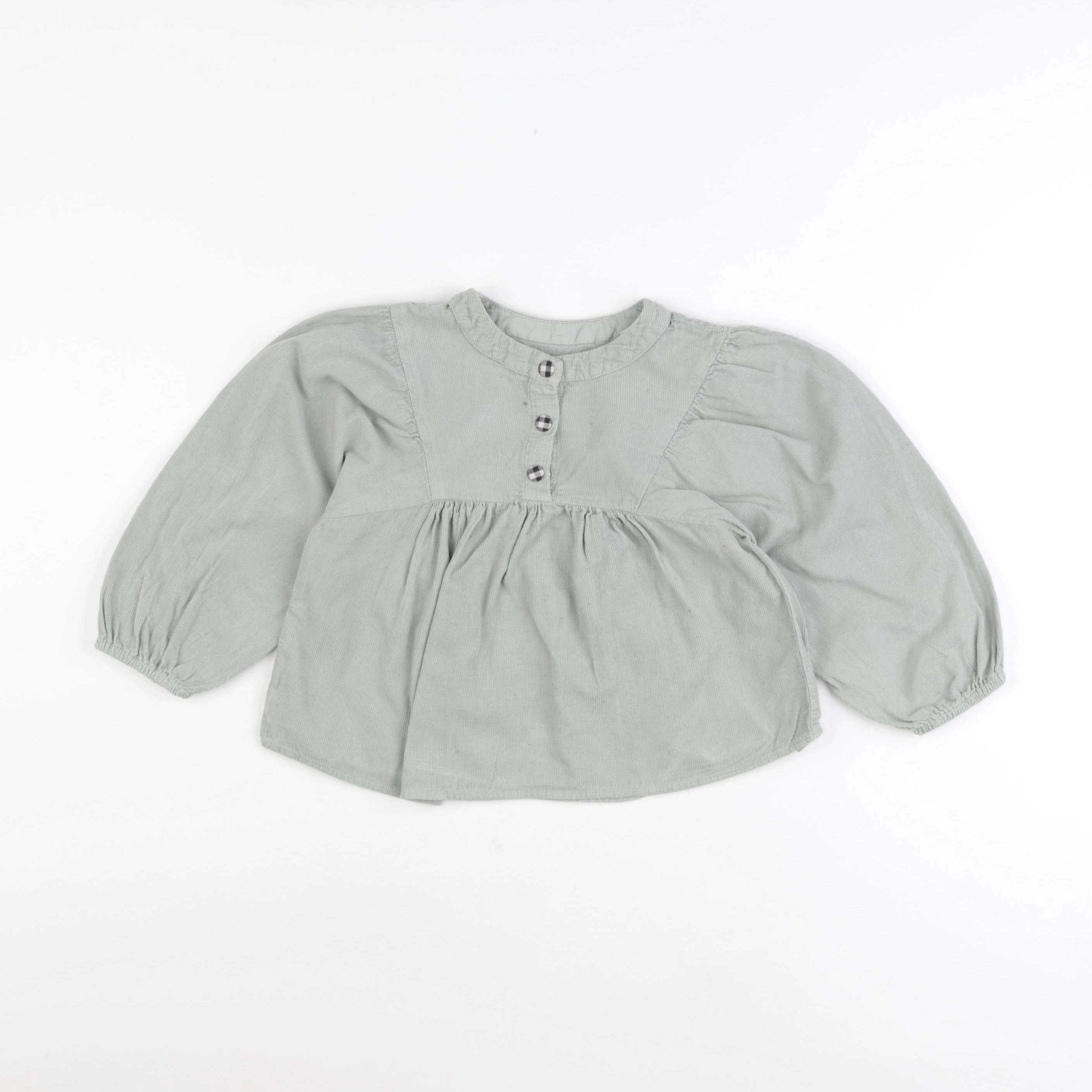 Zara - blouse vert - 3/4 ans