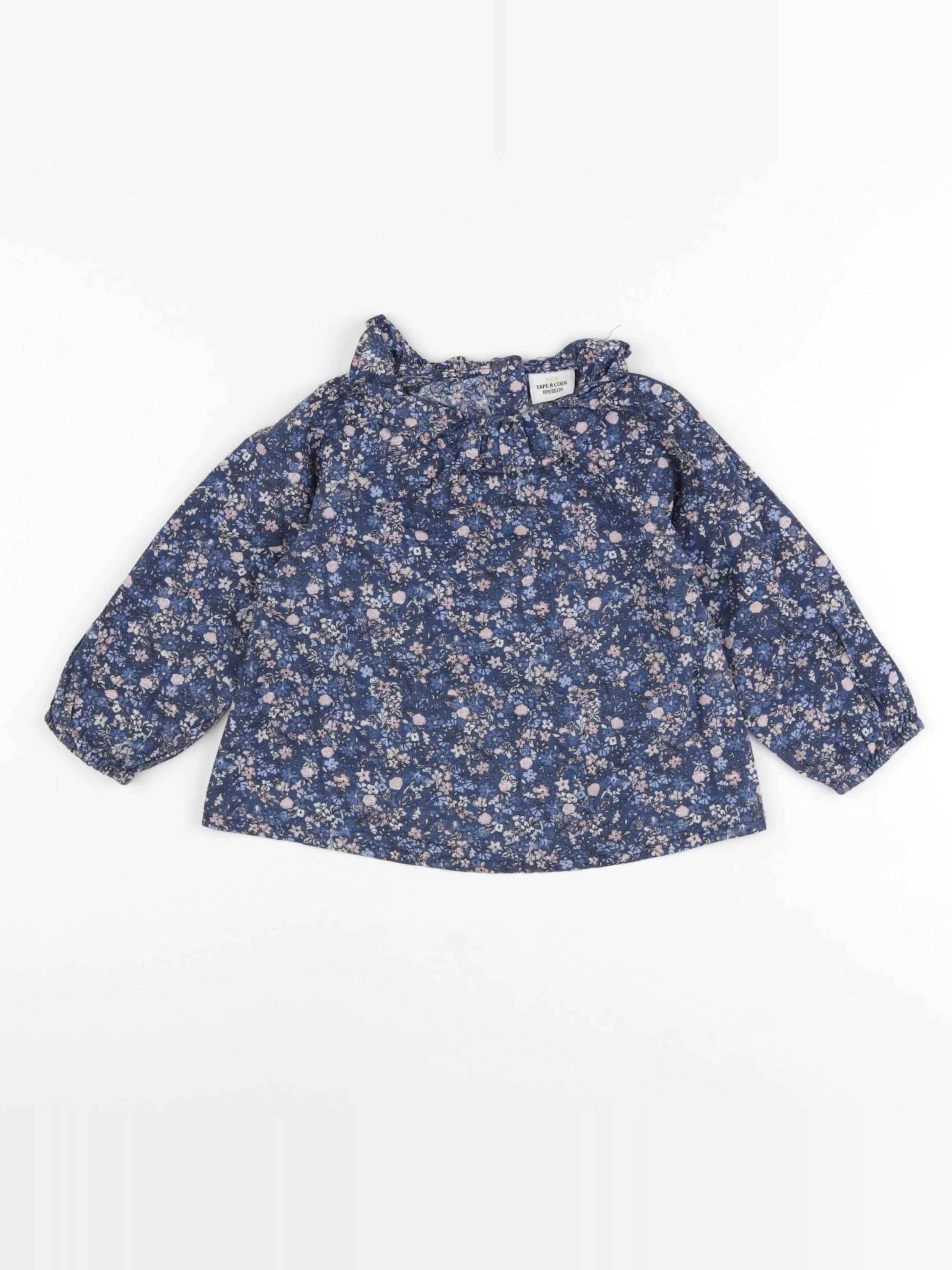 Tape à l'oeil - blouse bleu - 18 mois
