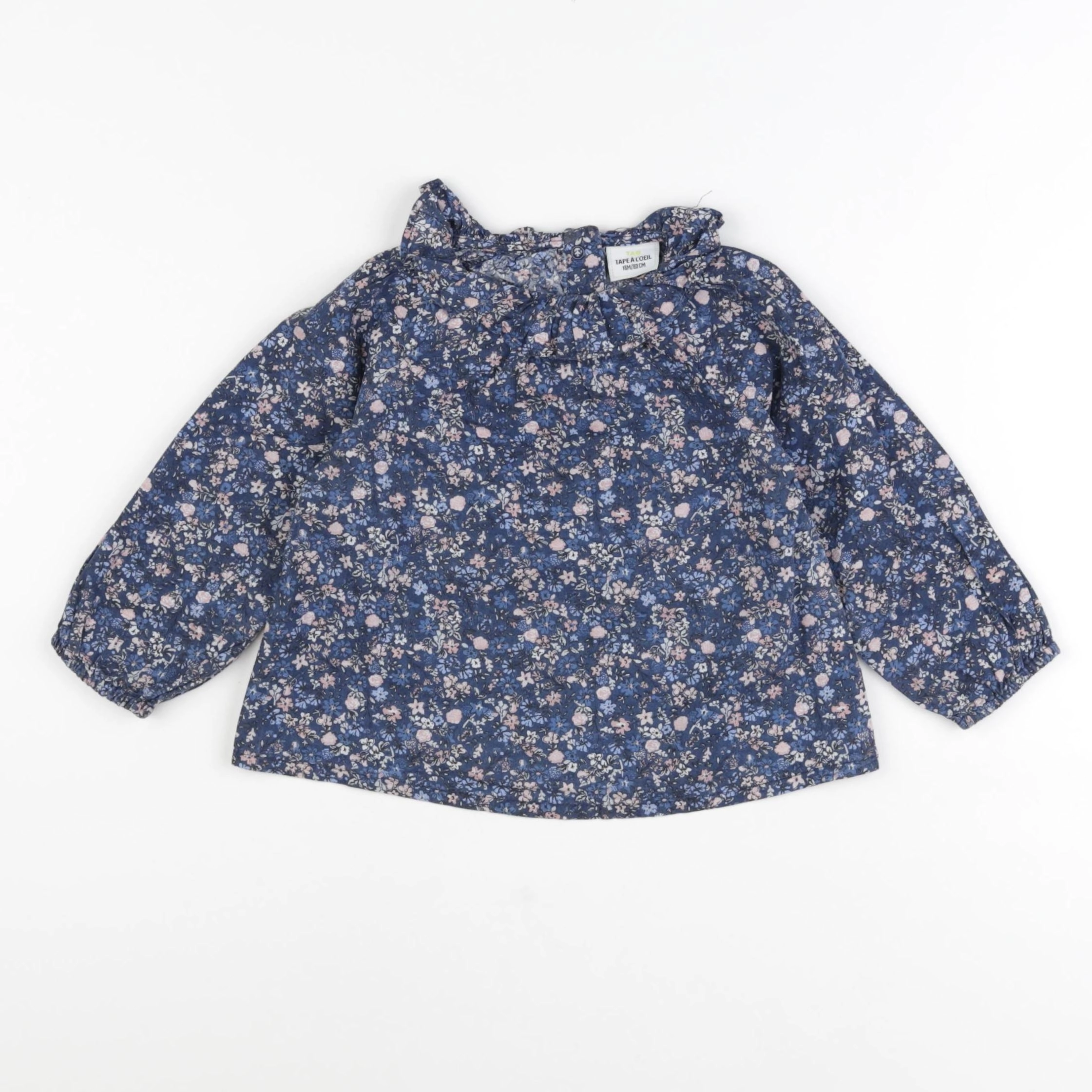 Tape à l'oeil - blouse bleu - 18 mois