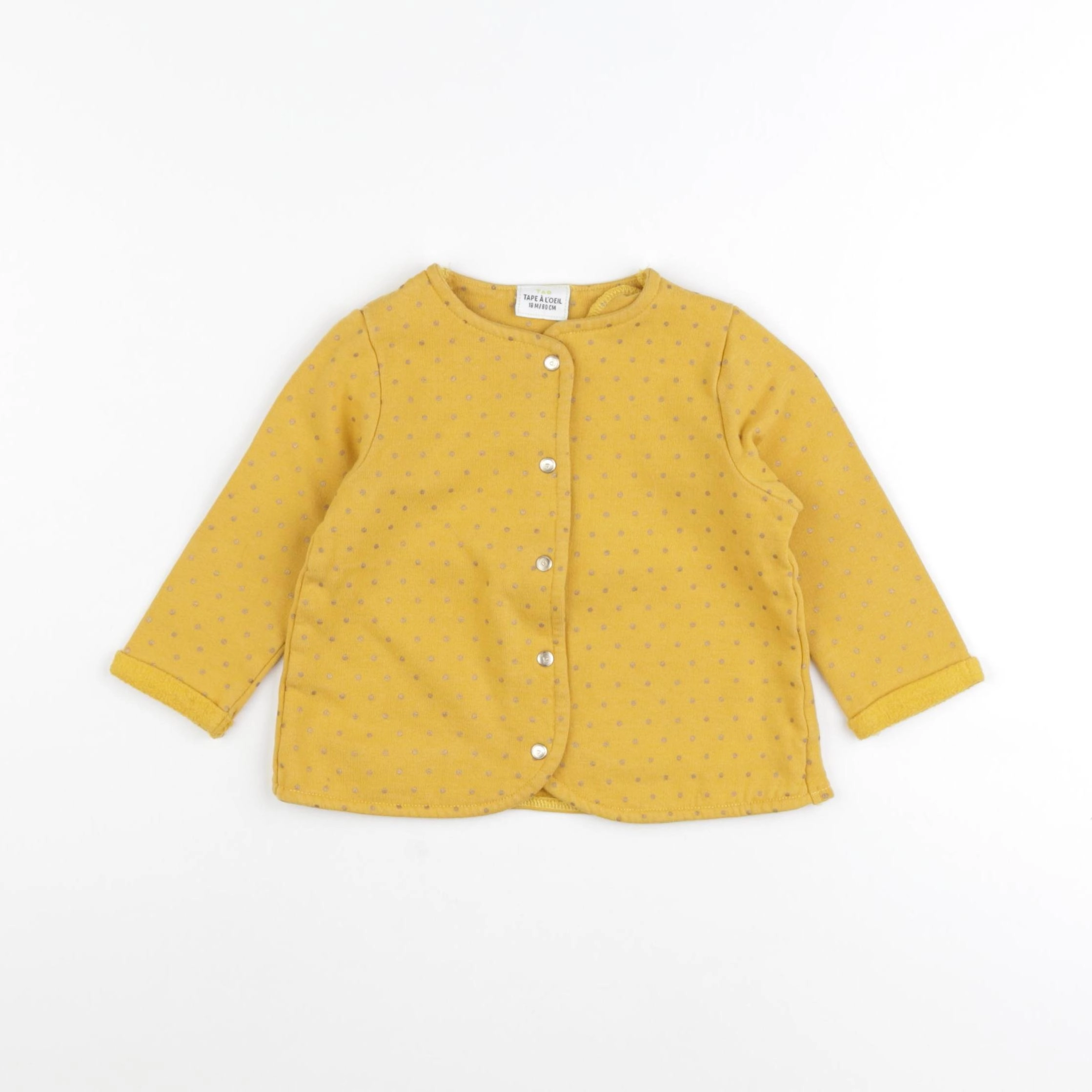 Tape à l'oeil - sweat jaune - 18 mois