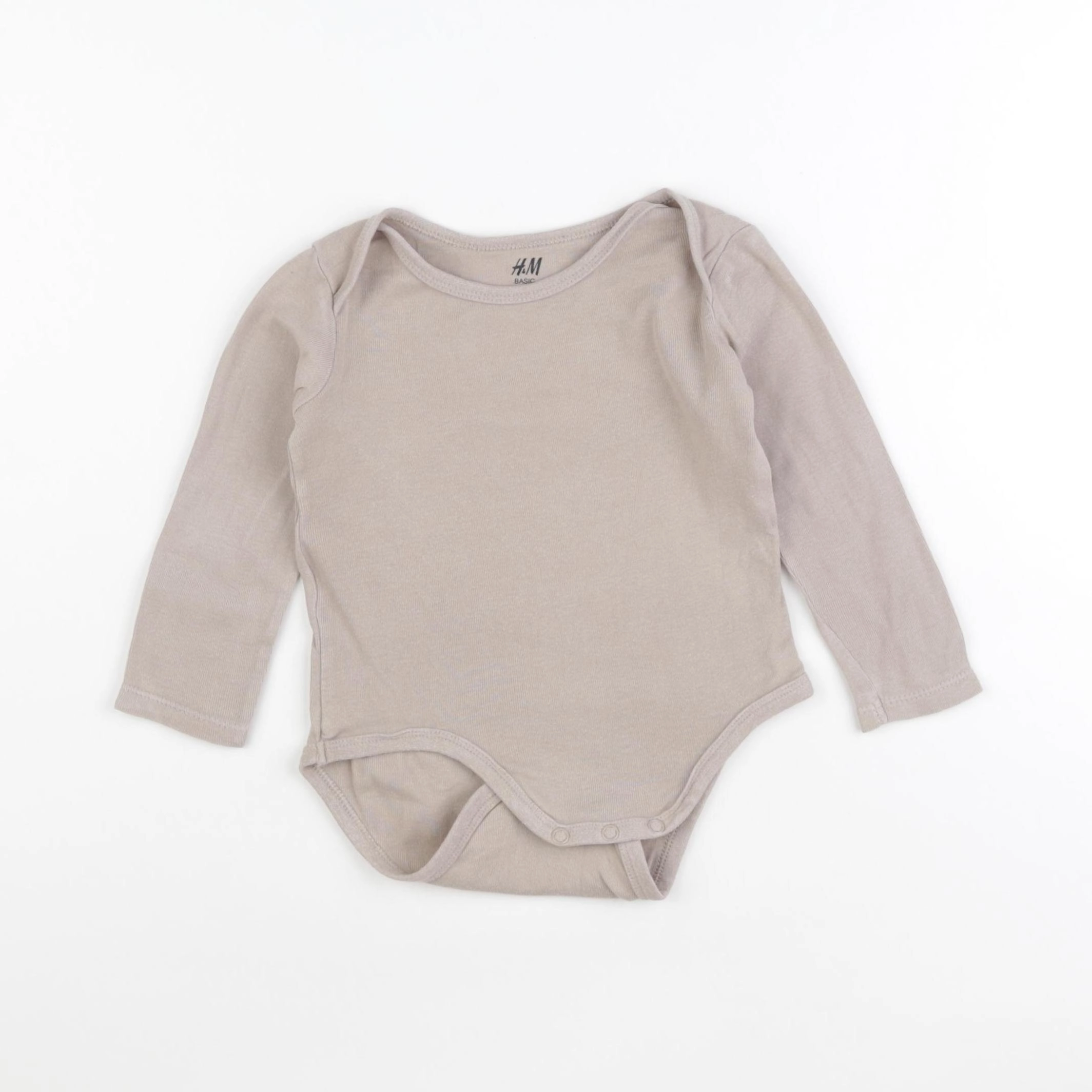 H&M - body marron - 6/9 mois