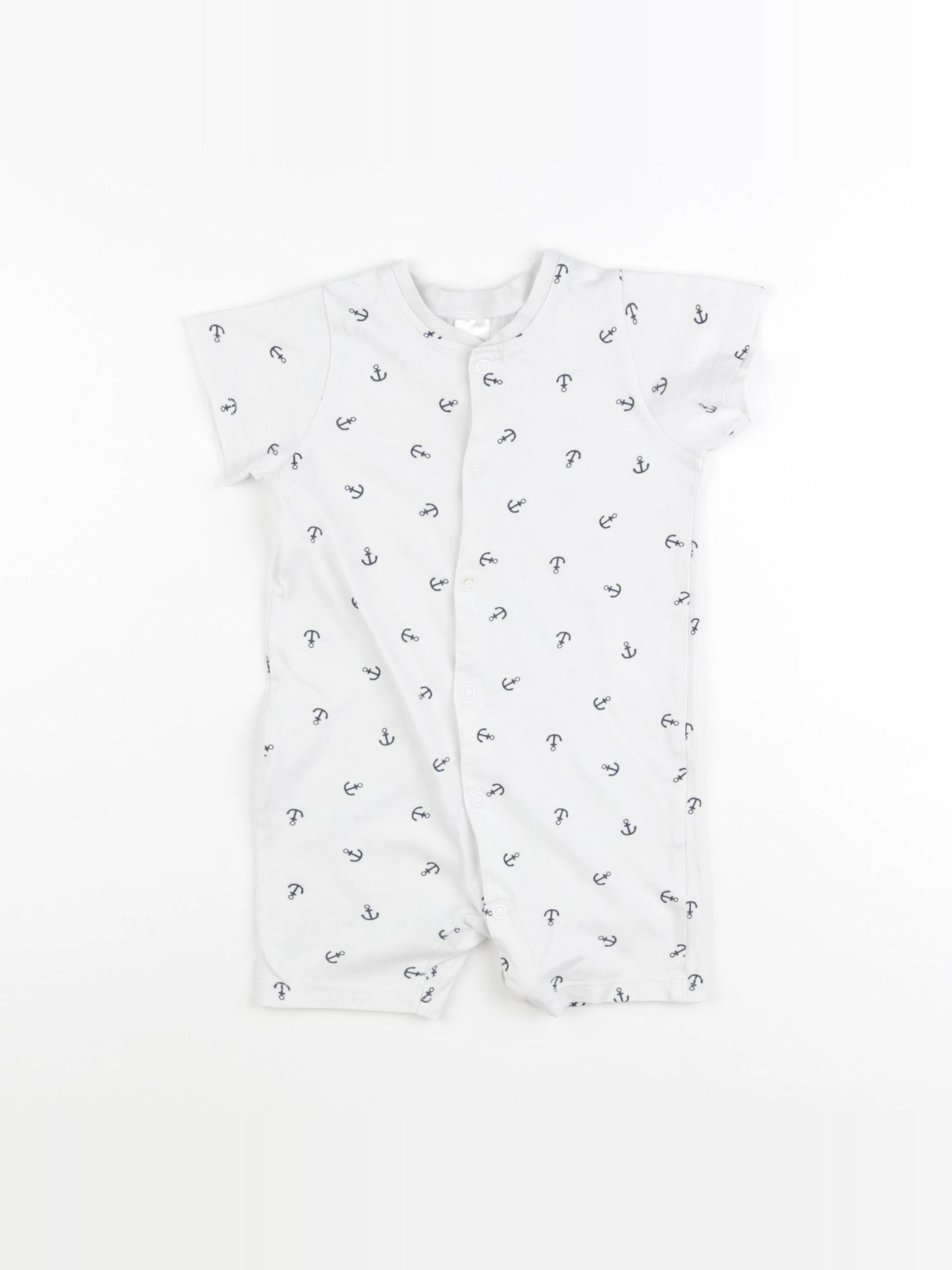 H&M - combinaison blanc - 9/12 mois