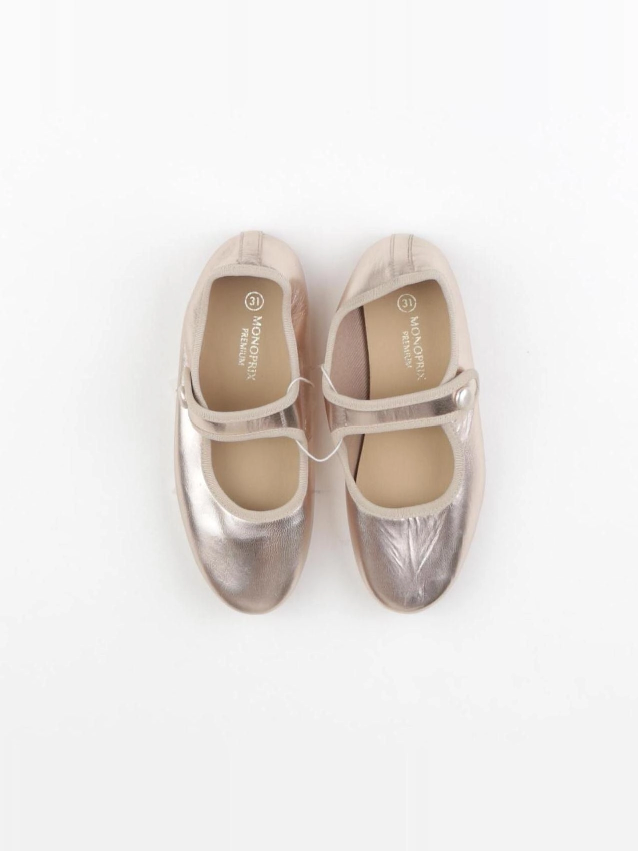 Monoprix - ballerines or - pointure 31
