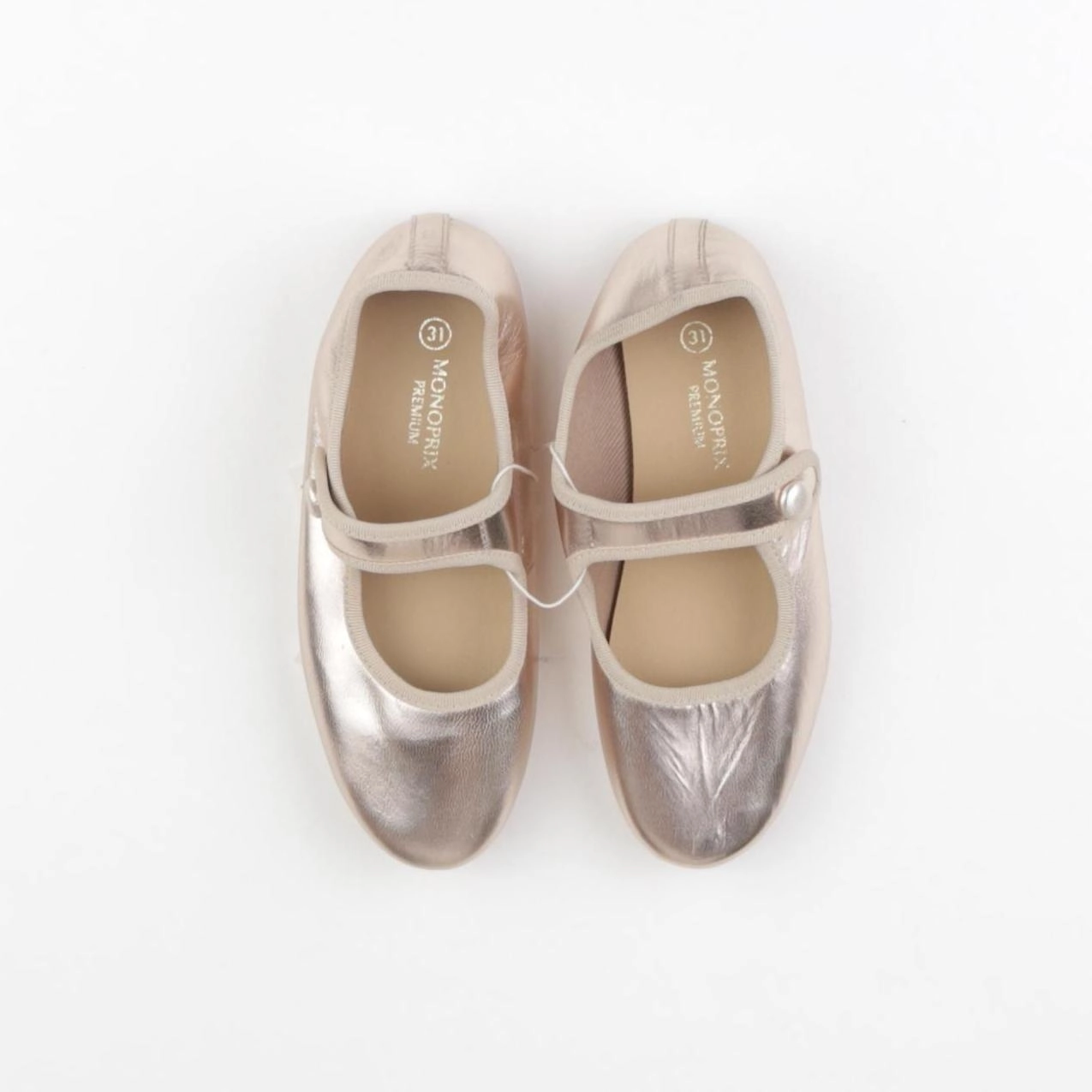 Monoprix - ballerines or - pointure 31