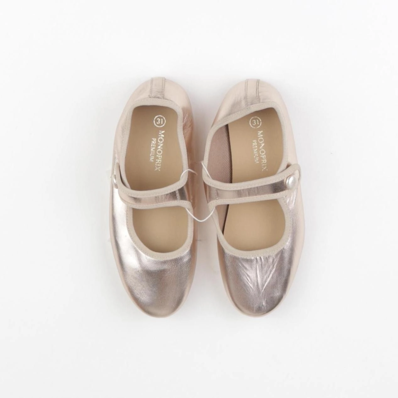 Monoprix - ballerines or - pointure 31
