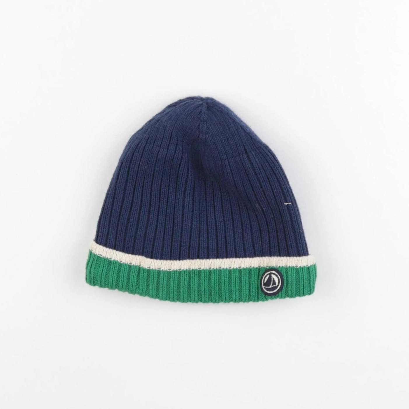 Petit Bateau - bonnet bleu - 3/4 ans
