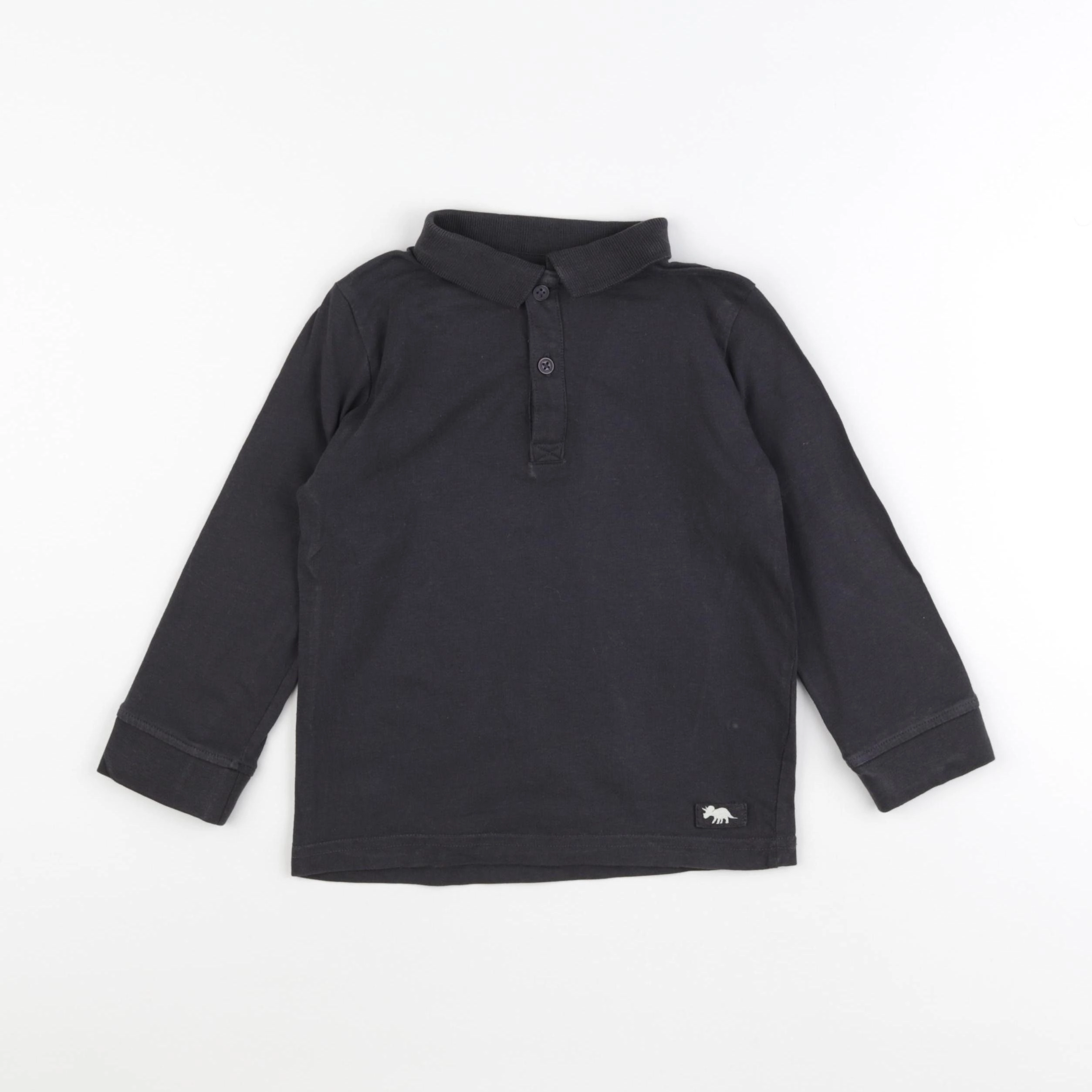 Vertbaudet - polo noir - 5 ans