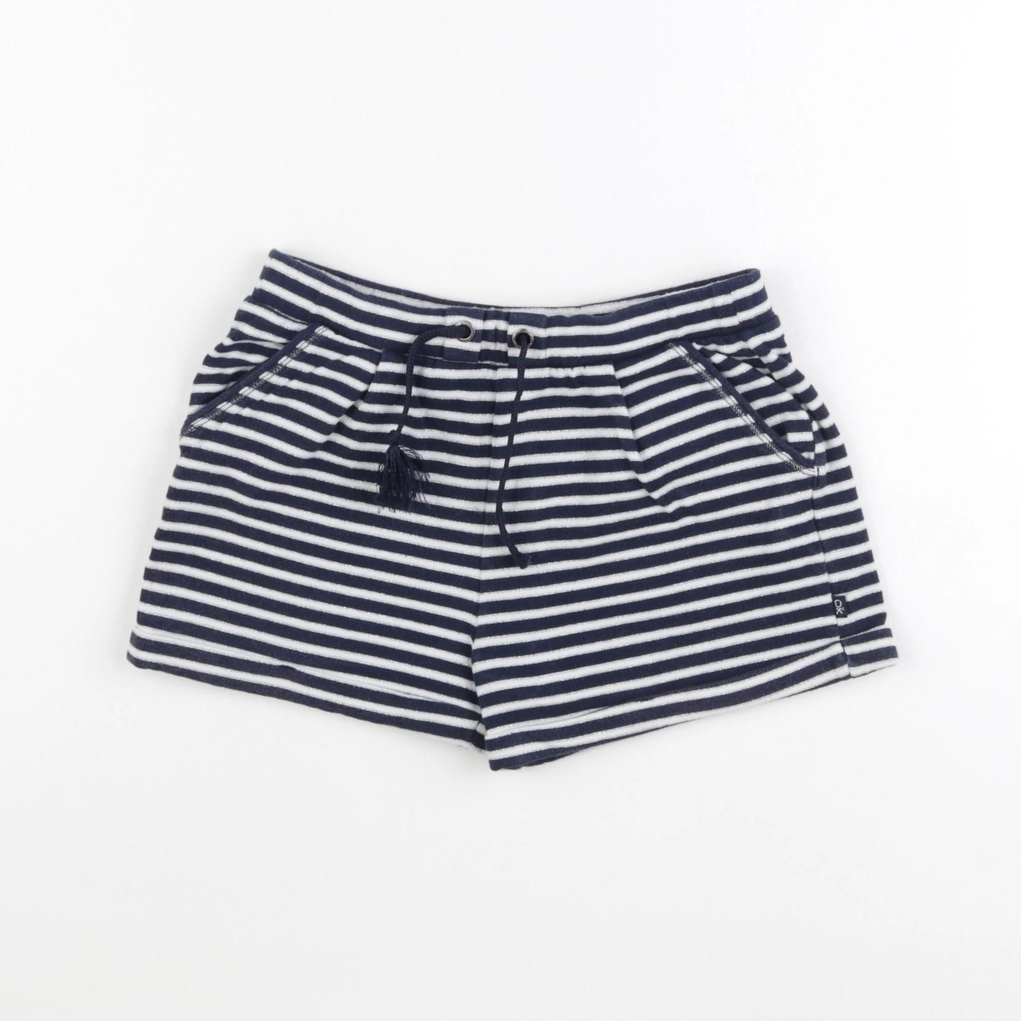 Okaidi - short bleu, argent - 8 ans