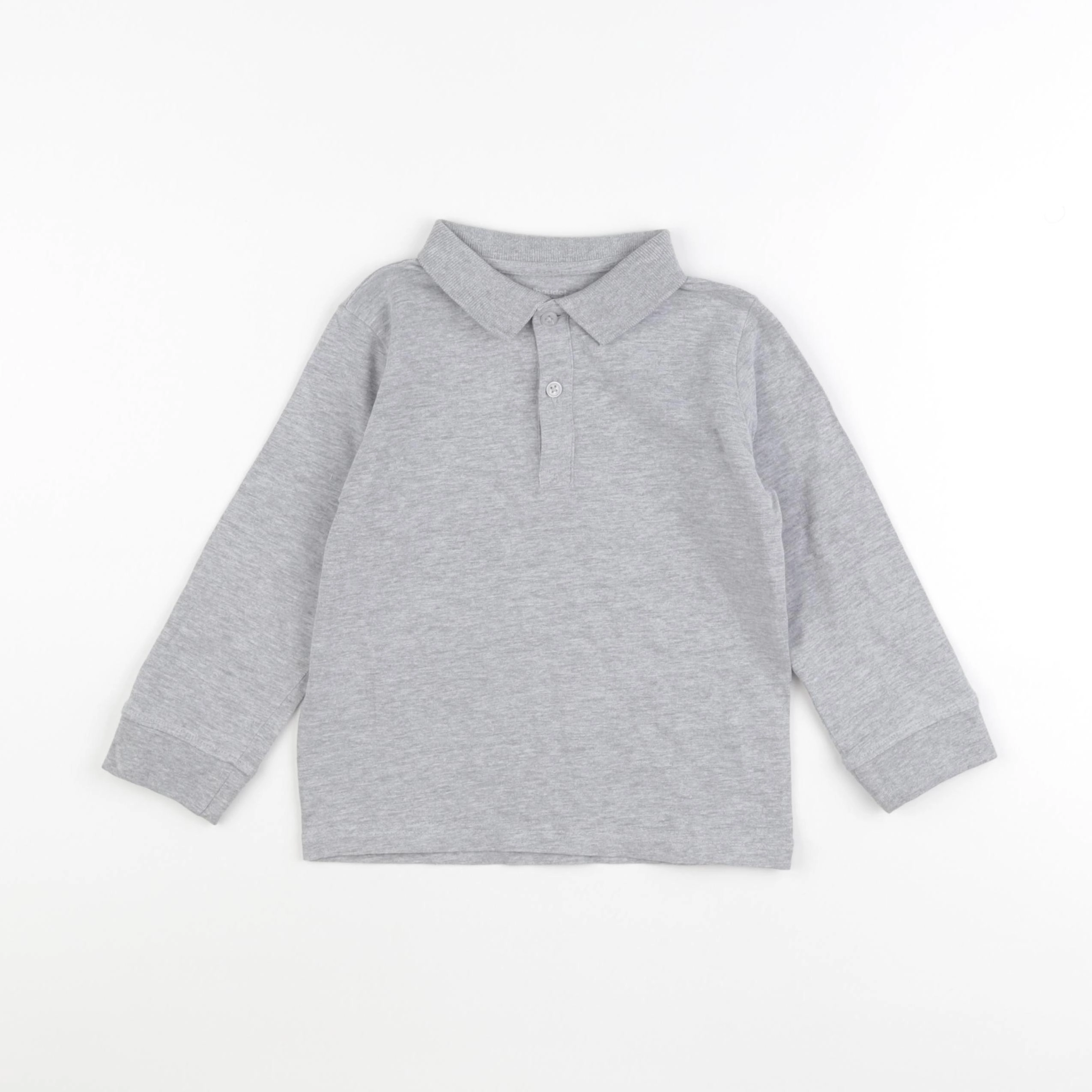 Vertbaudet - polo gris - 5 ans