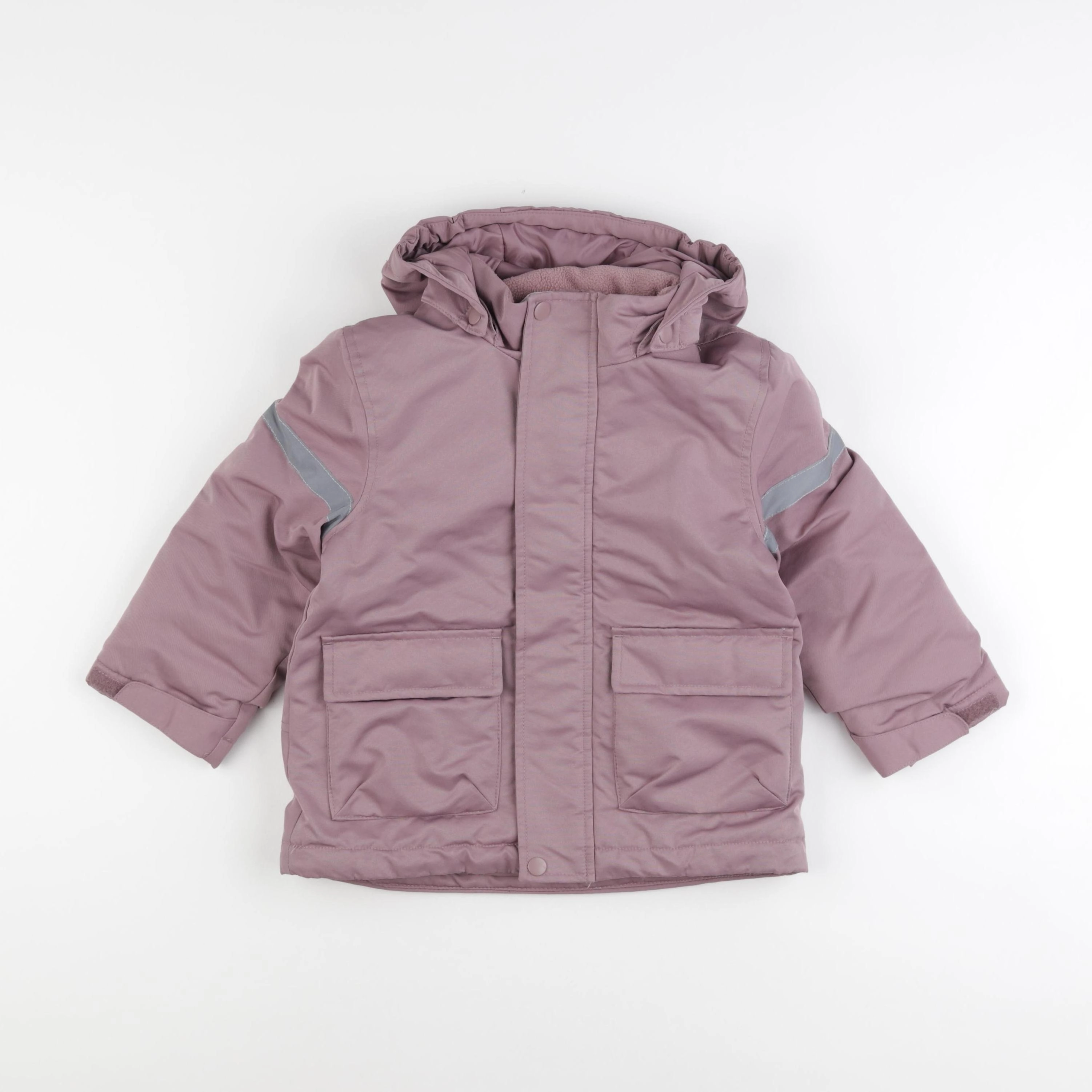H&M - parka violet - 3/4 ans