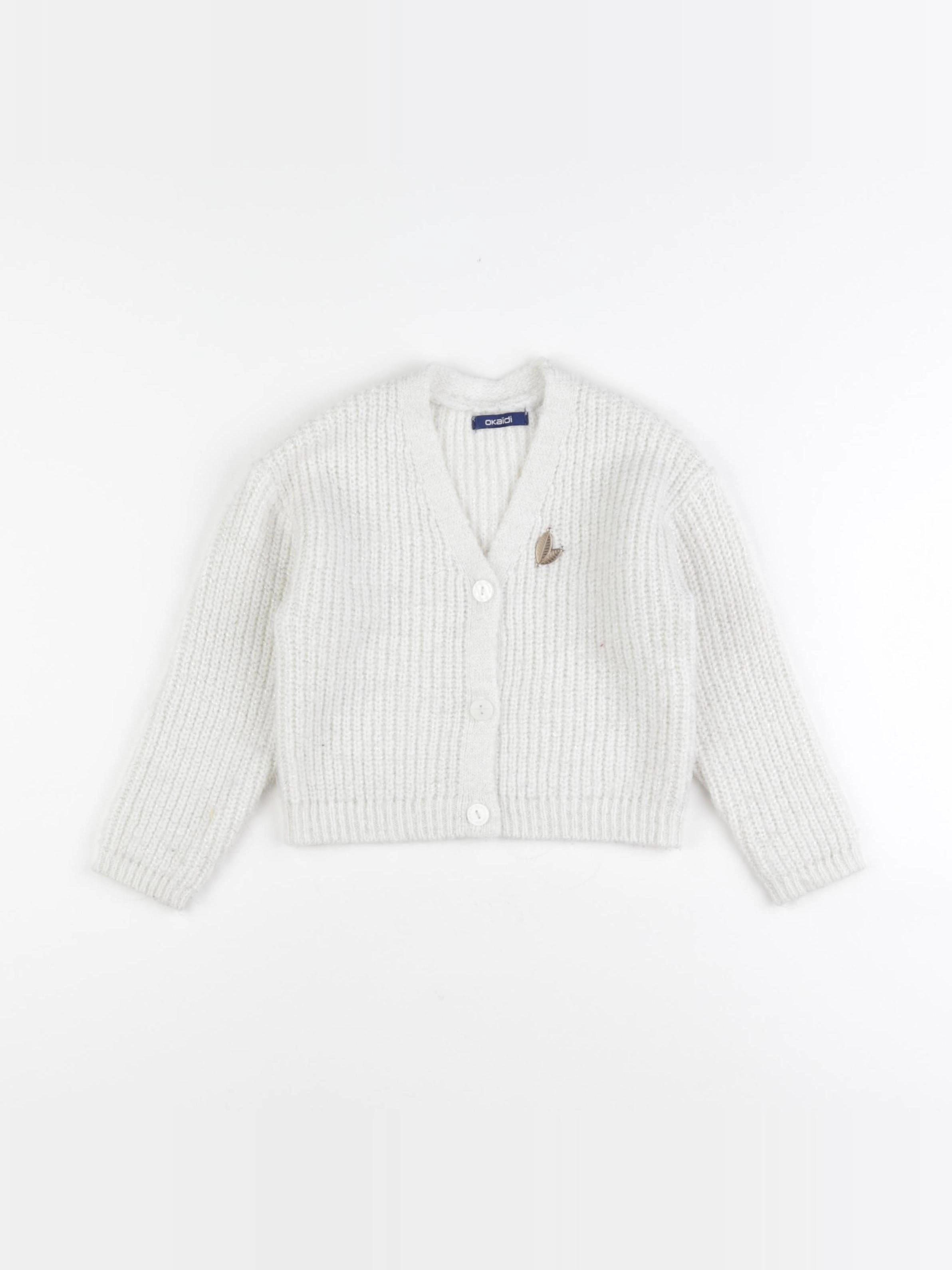 Okaidi - gilet beige, or - 3 ans