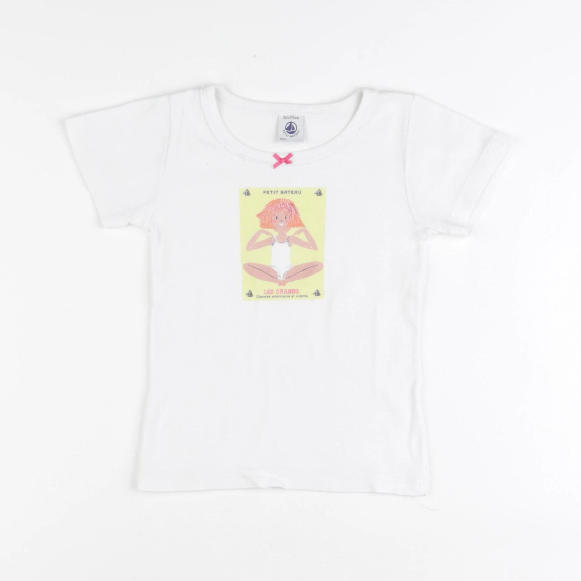 Petit Bateau - maillot de corps blanc - 3 ans