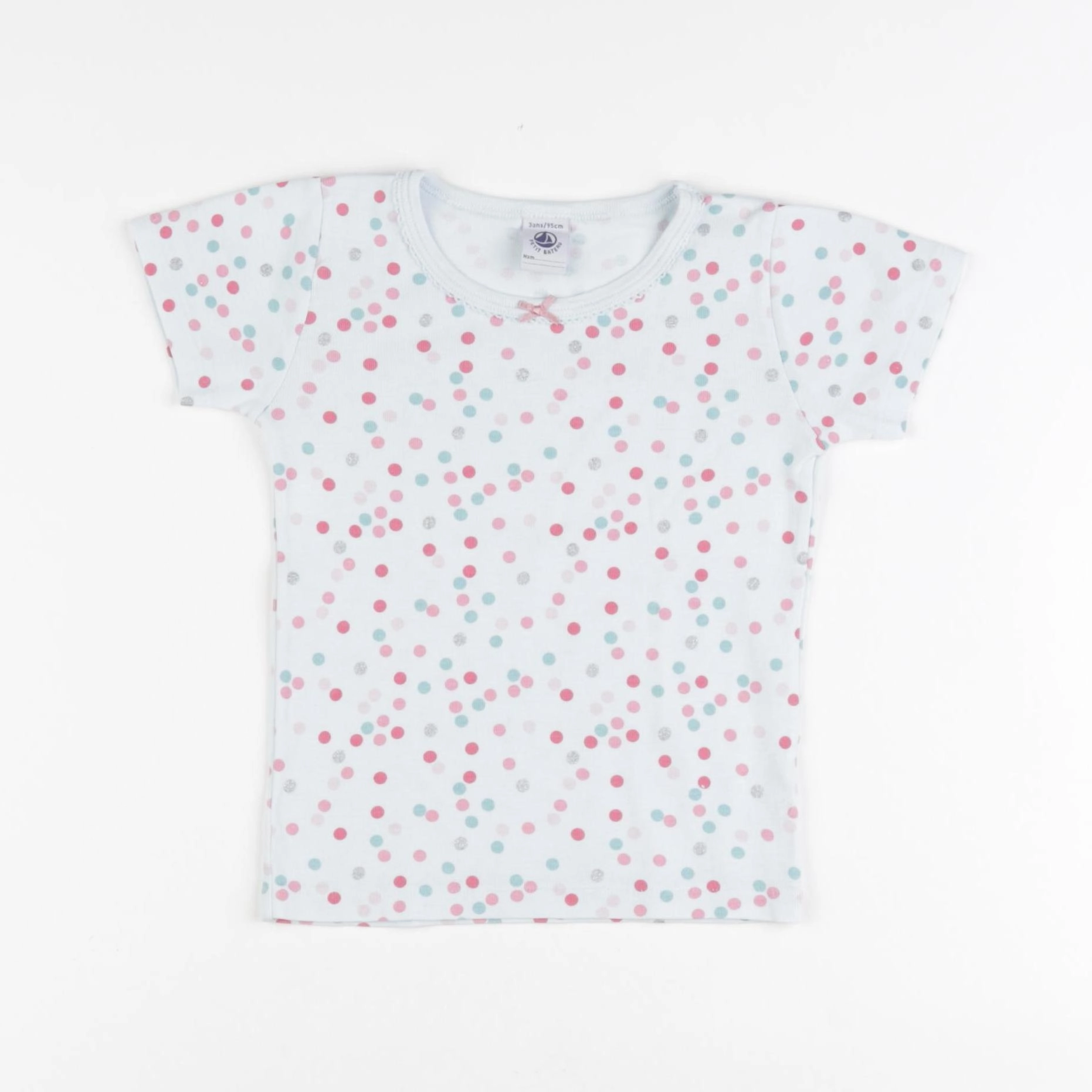 Petit Bateau - maillot de corps bleu - 3 ans