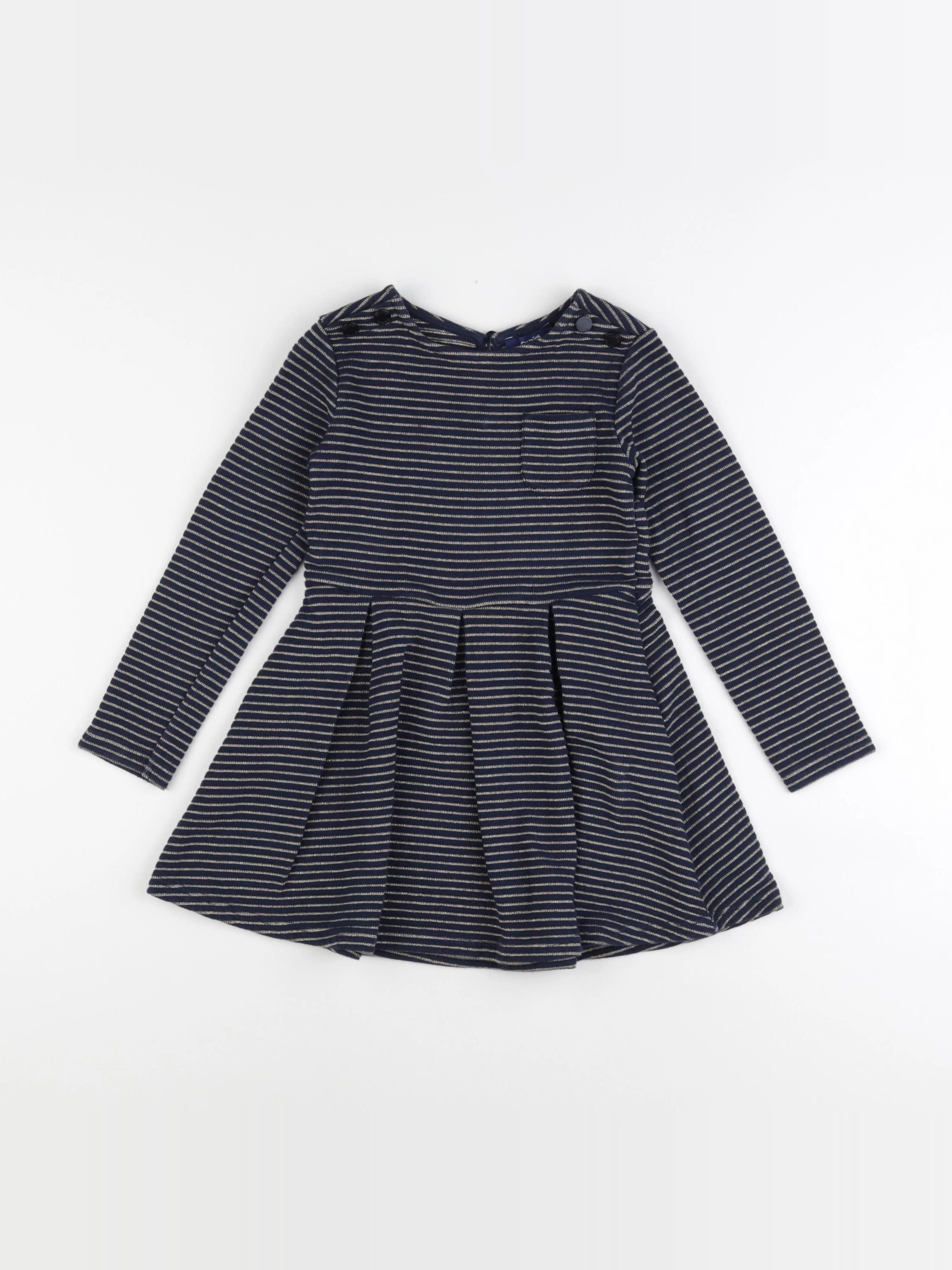 Okaidi - robe bleu, or - 4 ans